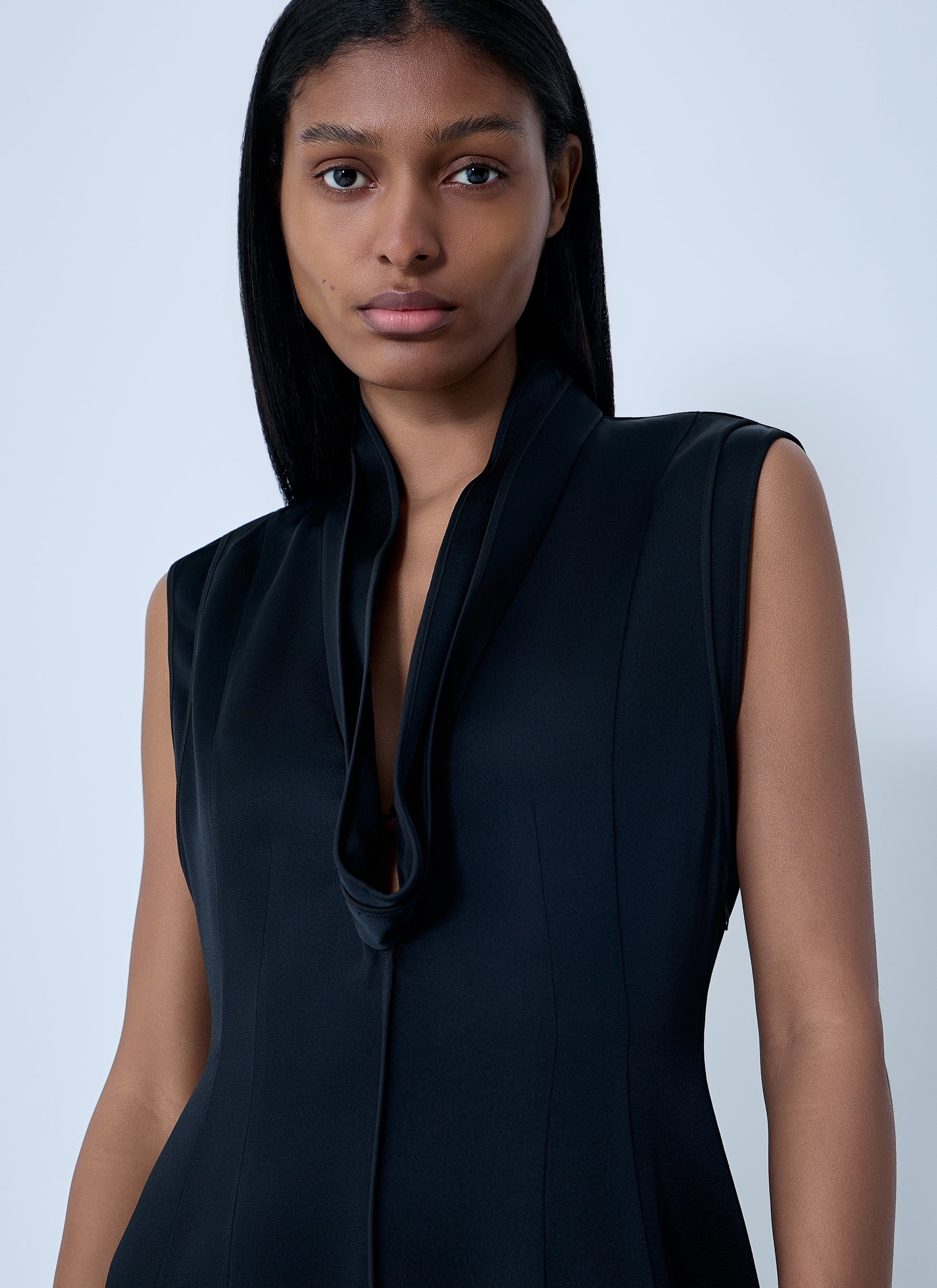 Jil Sander Women V-Neck Midi Dress JIL SANDER