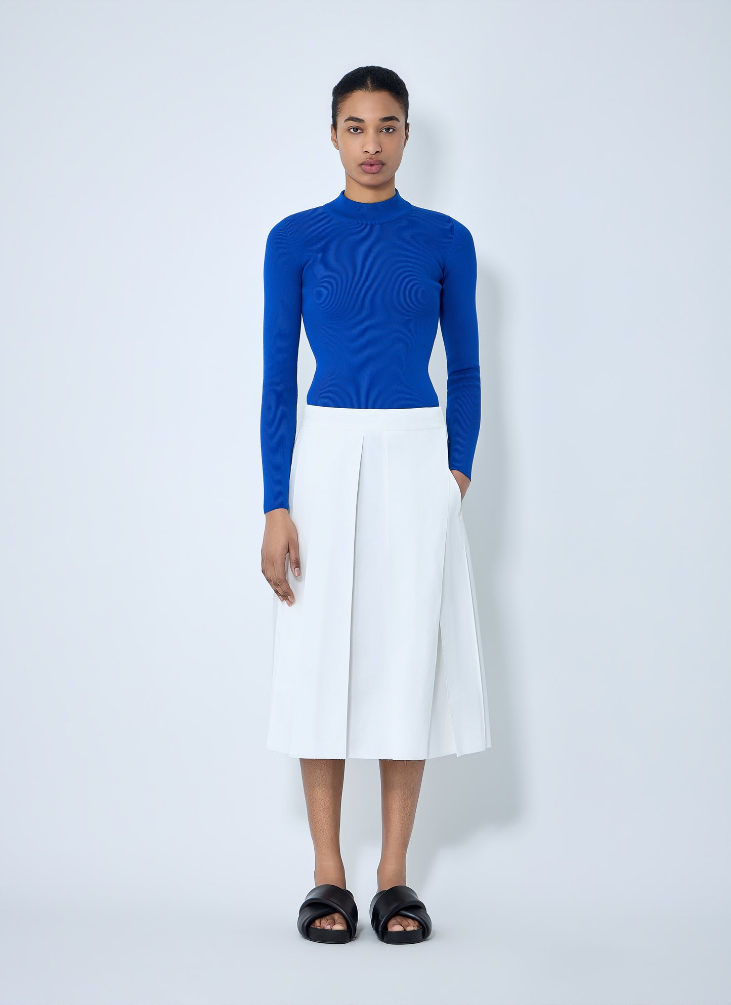 Jil Sander Women Pleated Midi Skirt JIL SANDER