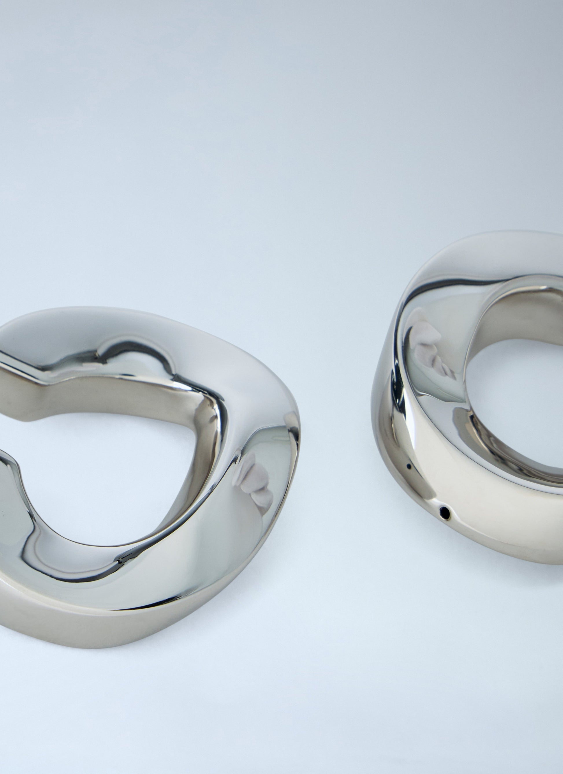 Jil Sander Women Sculpted Hoop Earrings JIL SANDER