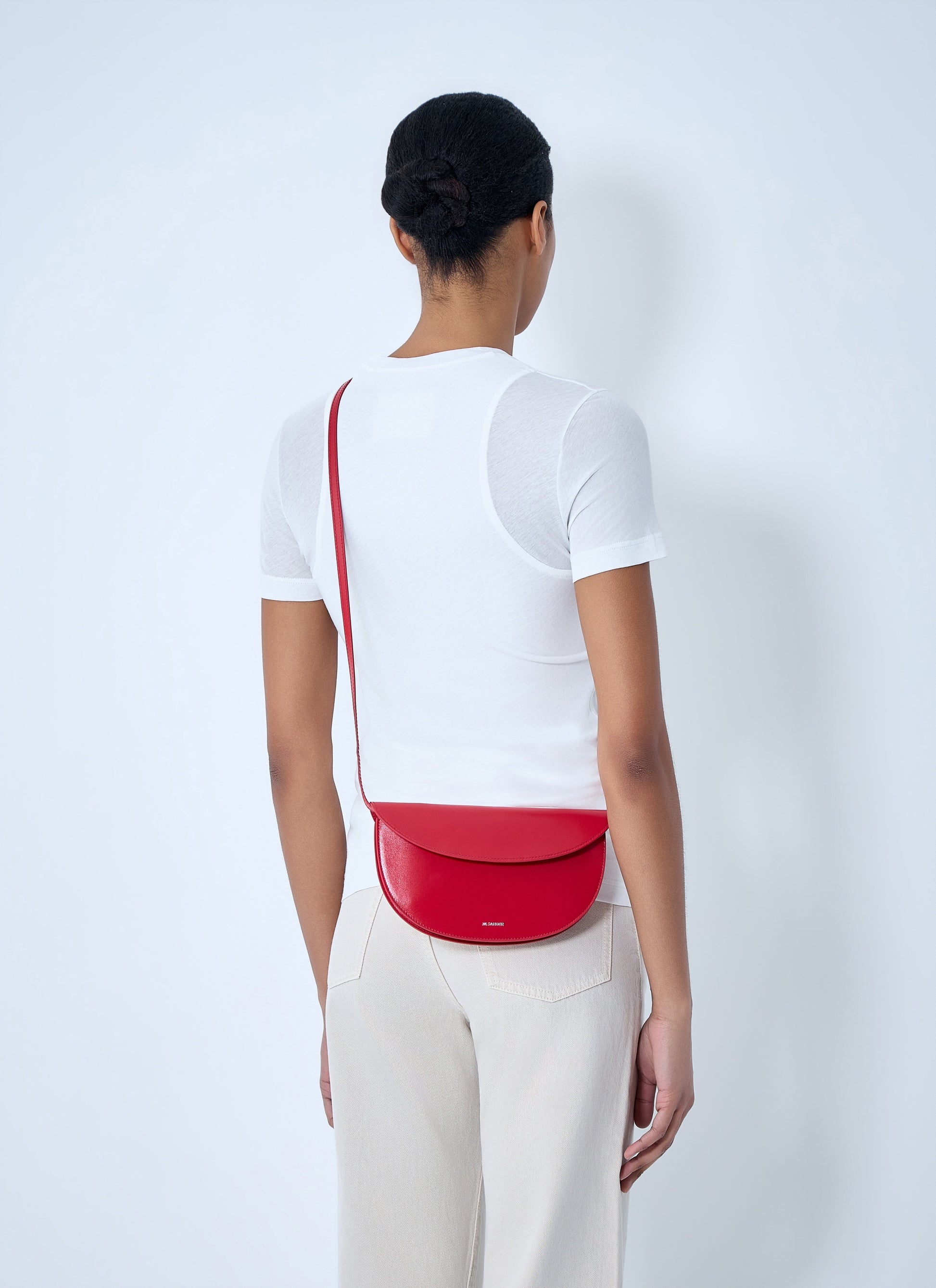 Jil Sander Women Curve Wallet With Strap JIL SANDER