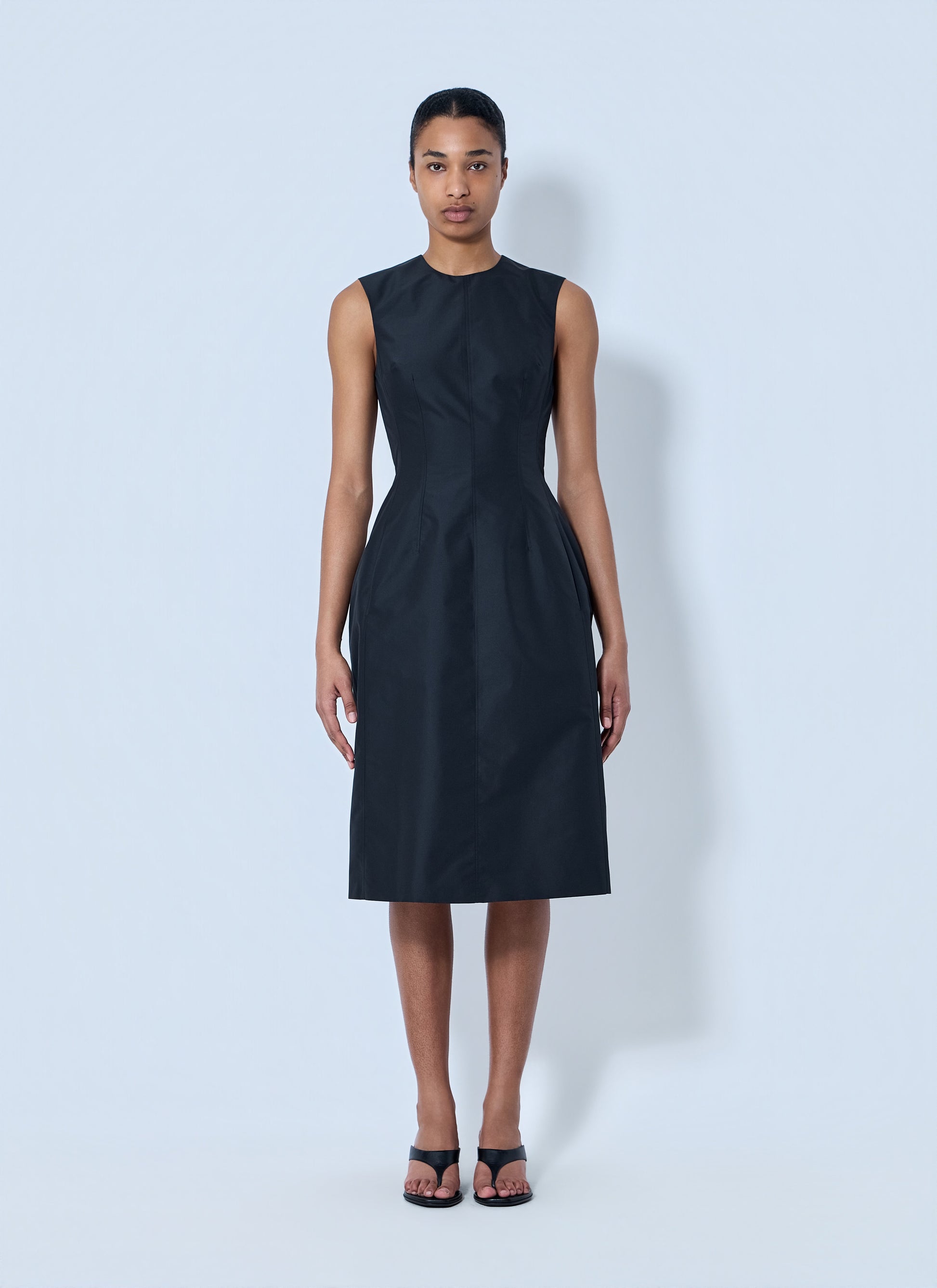 Jil Sander Women Sleeveless Structured Midi Dress JIL SANDER