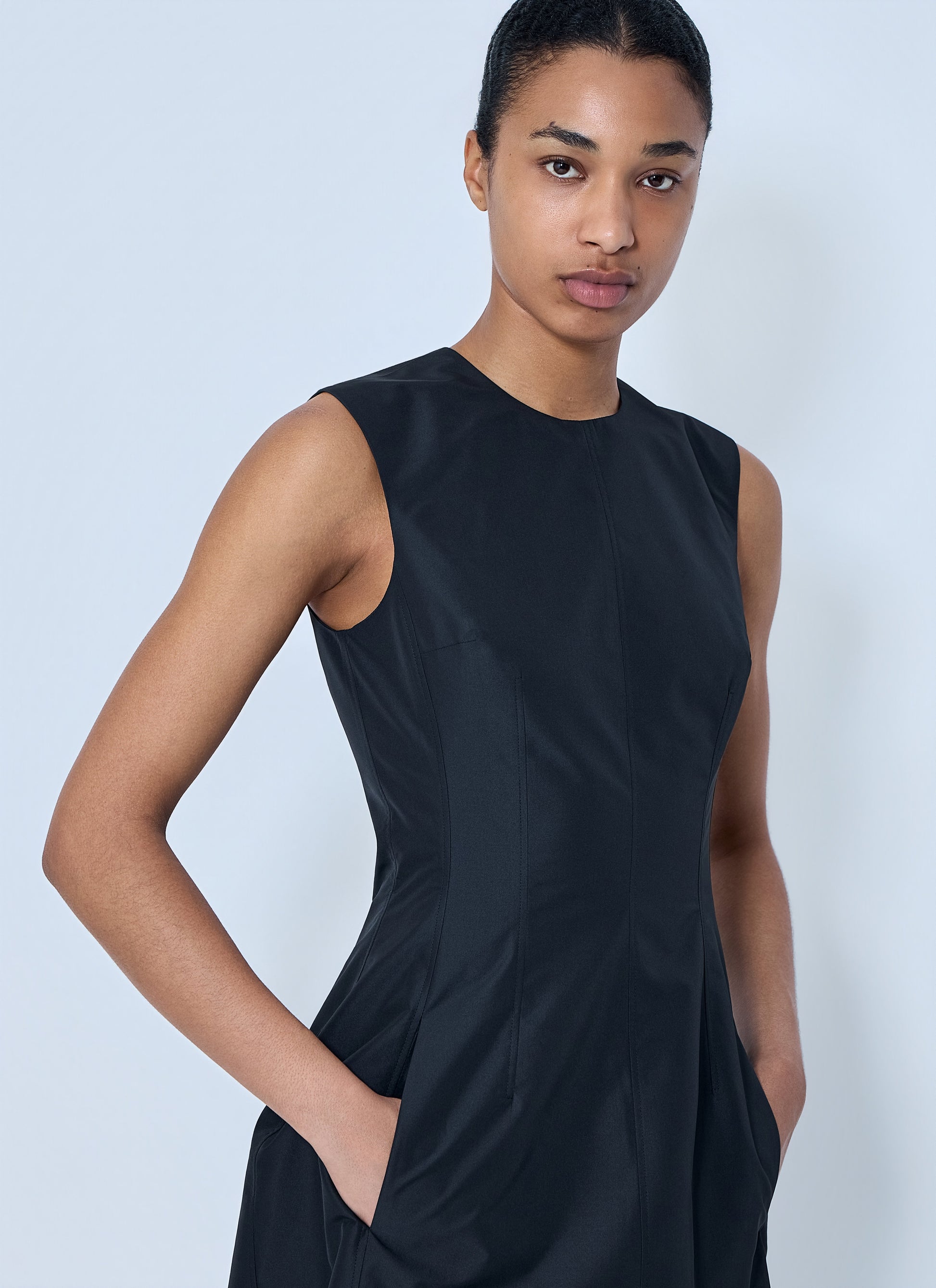 Jil Sander Women Sleeveless Structured Midi Dress JIL SANDER