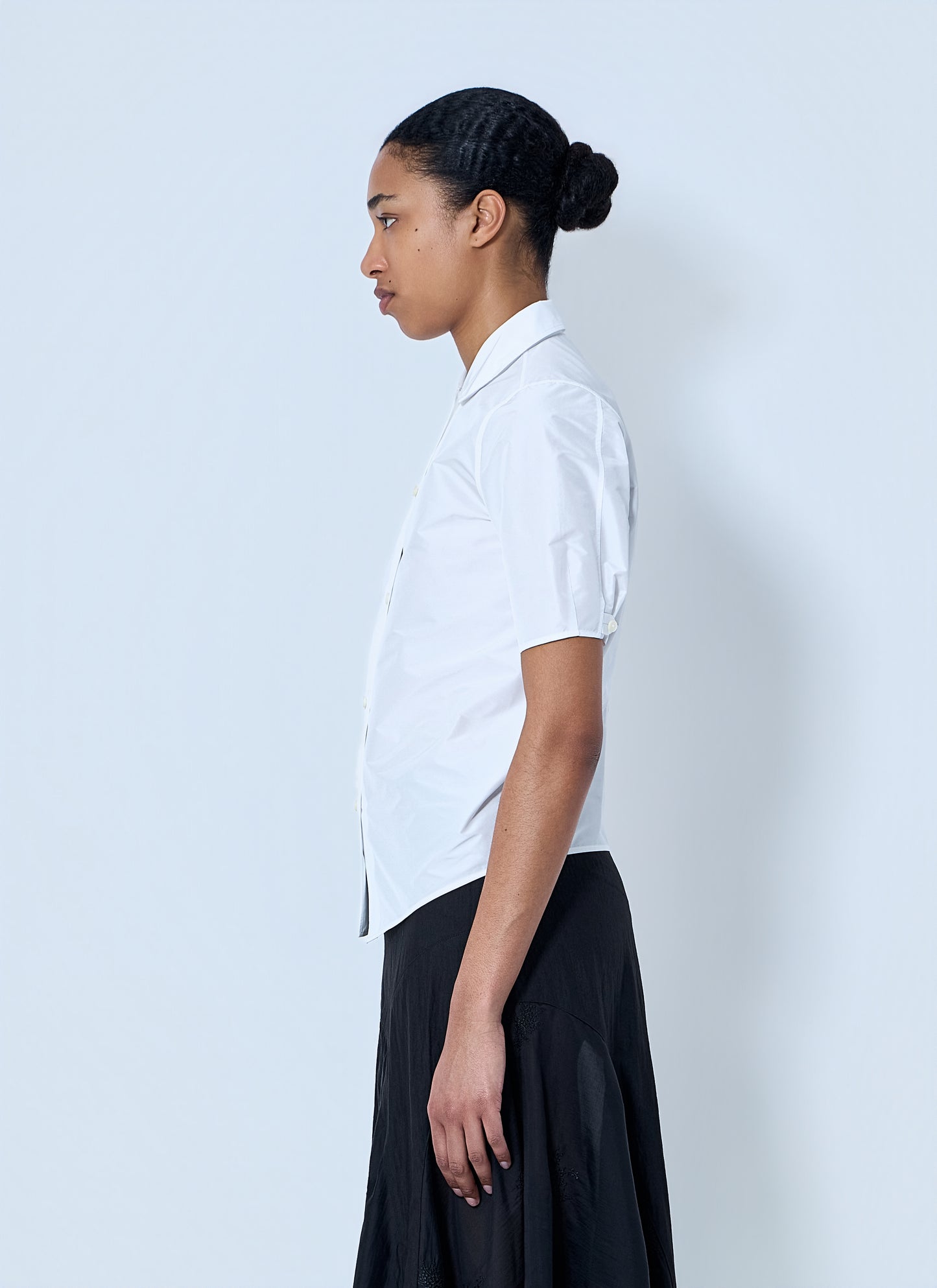Jil Sander Women Short Sleeve Cotton Poplin Shirt JIL SANDER