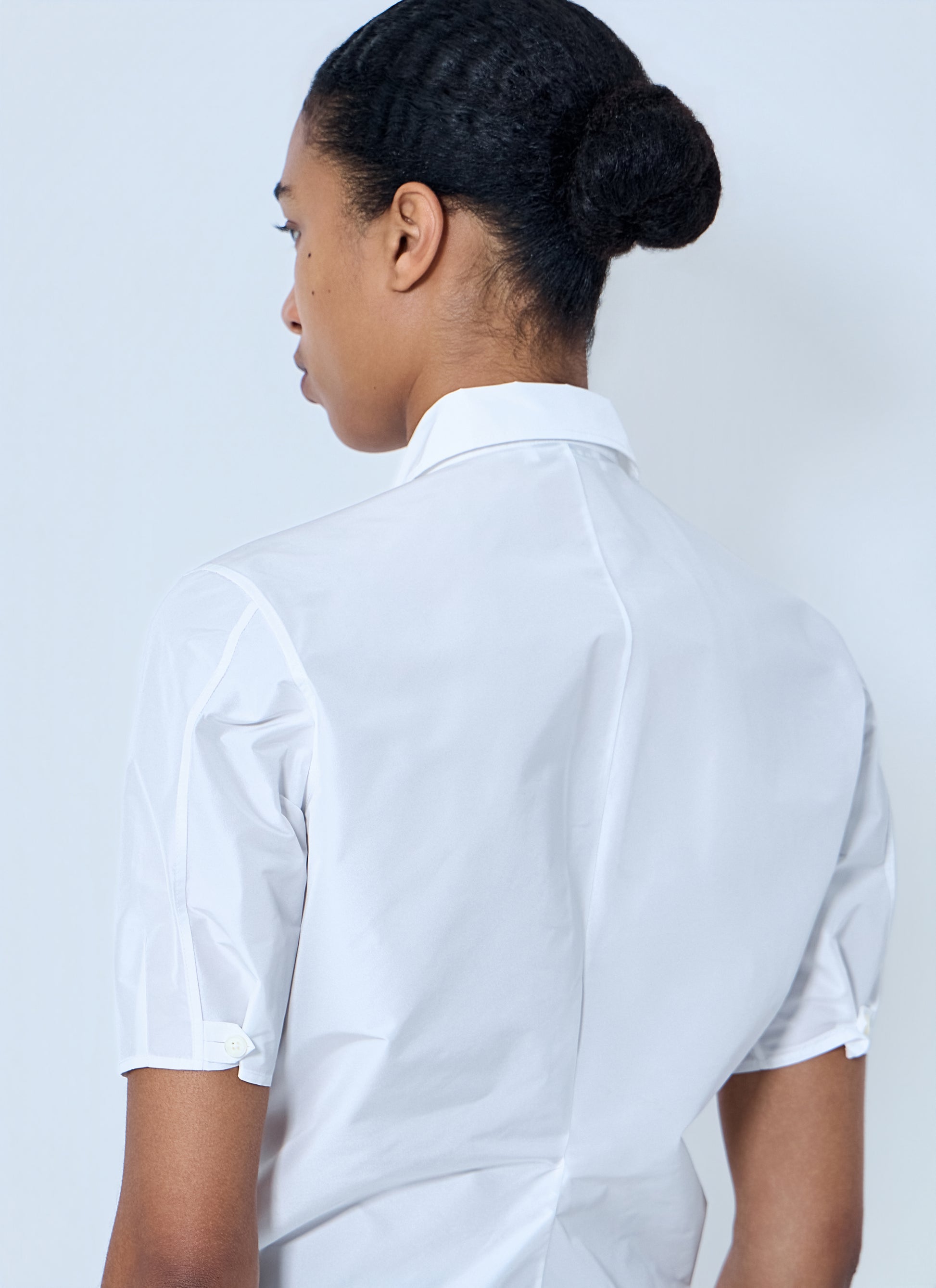 Jil Sander Women Short Sleeve Cotton Poplin Shirt JIL SANDER