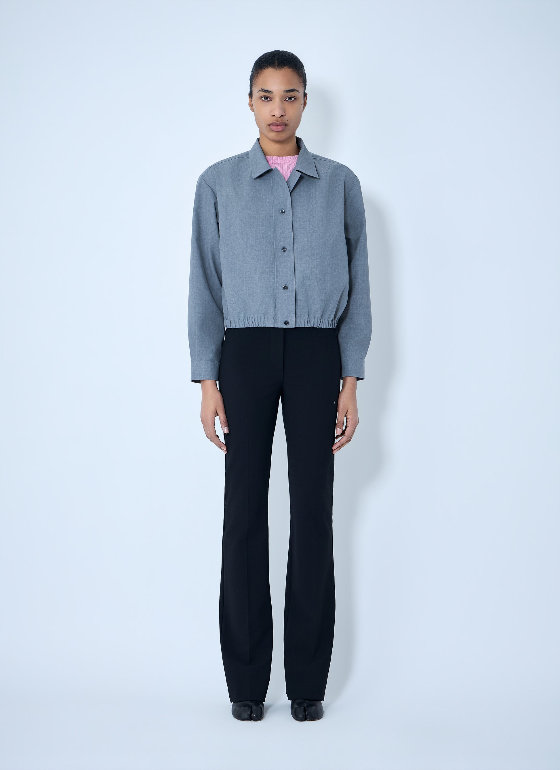 Jil Sander Women Cotton Poplin Cropped Shirt JIL SANDER