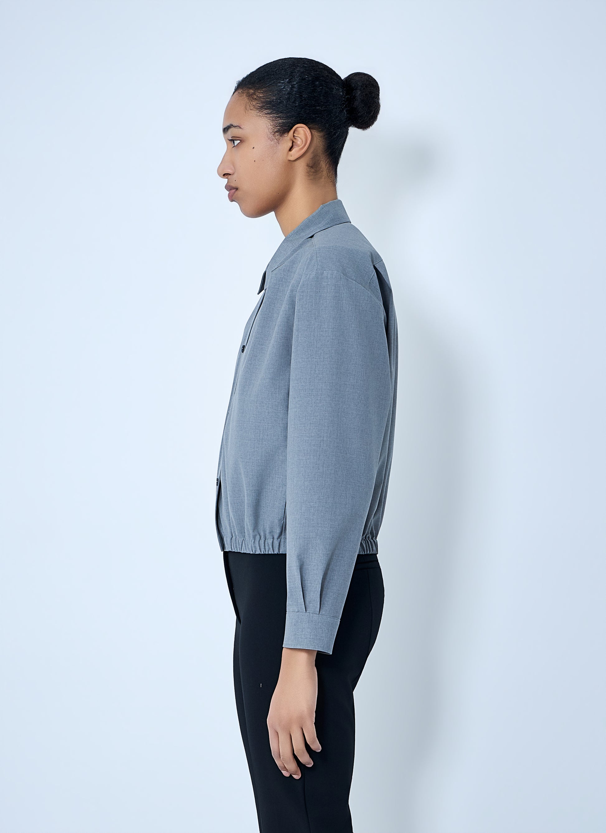 Jil Sander Women Cotton Poplin Cropped Shirt JIL SANDER