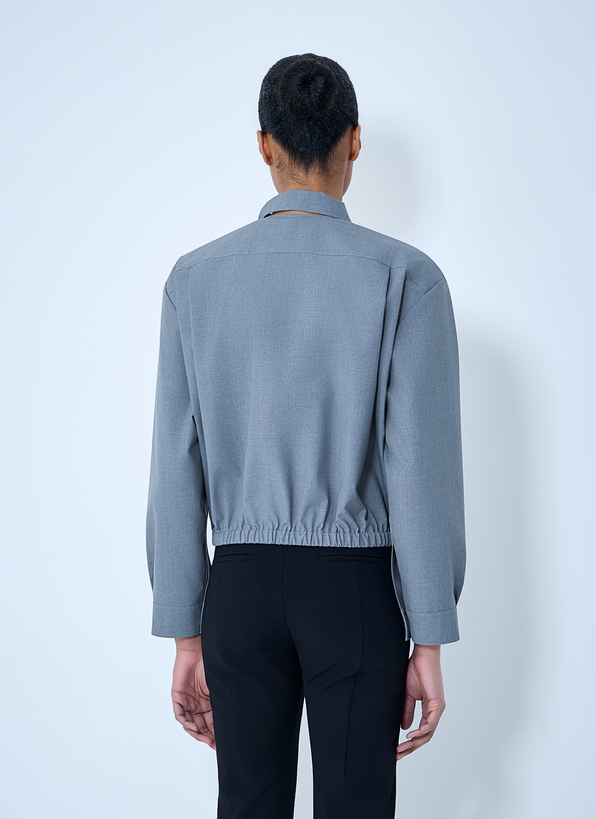 Jil Sander Women Cotton Poplin Cropped Shirt JIL SANDER