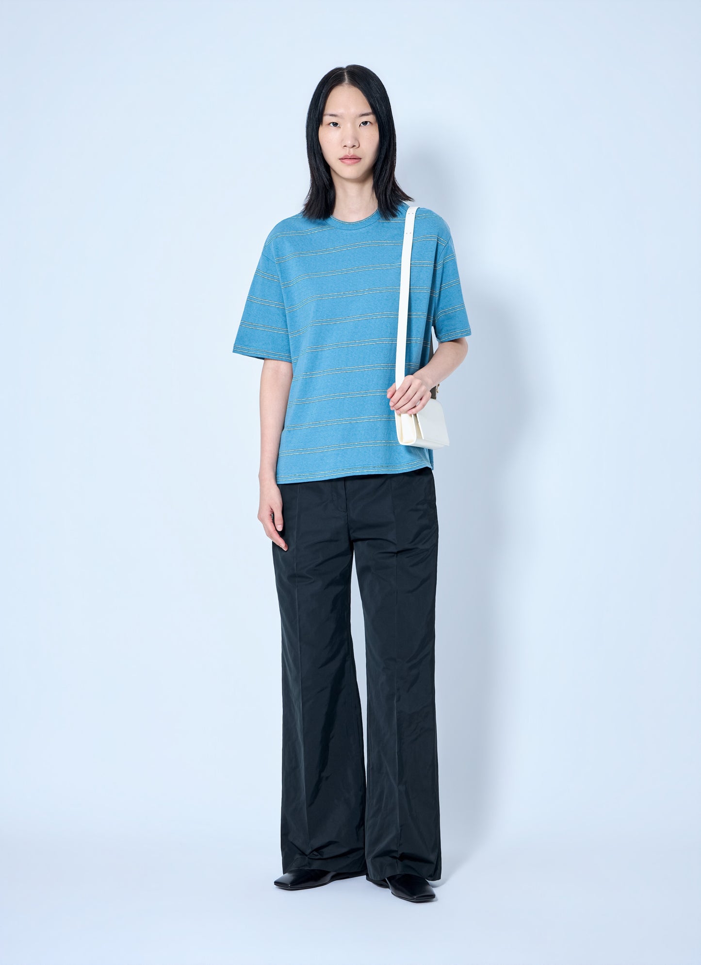 Jil Sander Women Striped Crewneck T-Shirt JIL SANDER