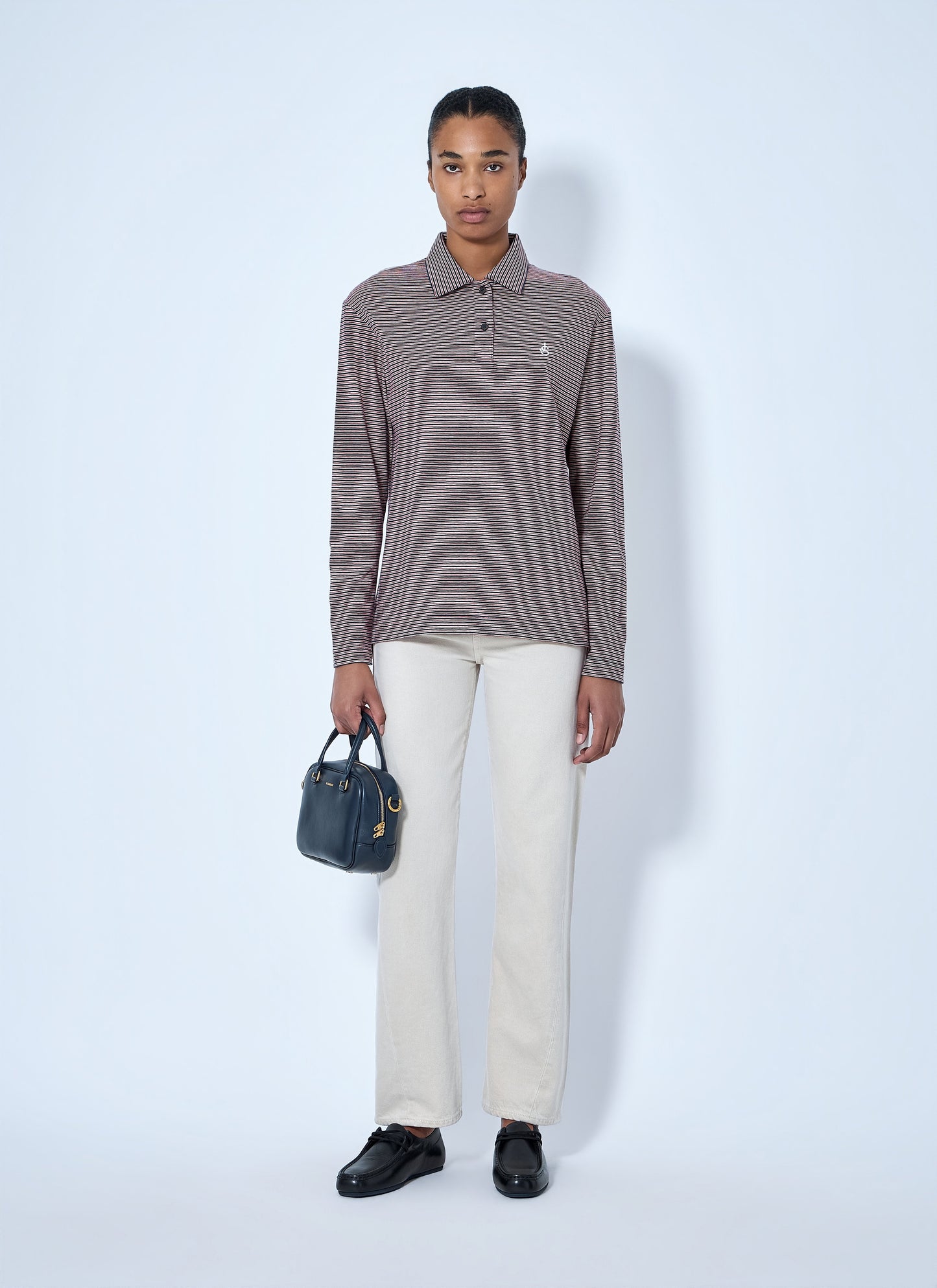 Jil Sander Women Long Sleeve Polo Shirt JIL SANDER