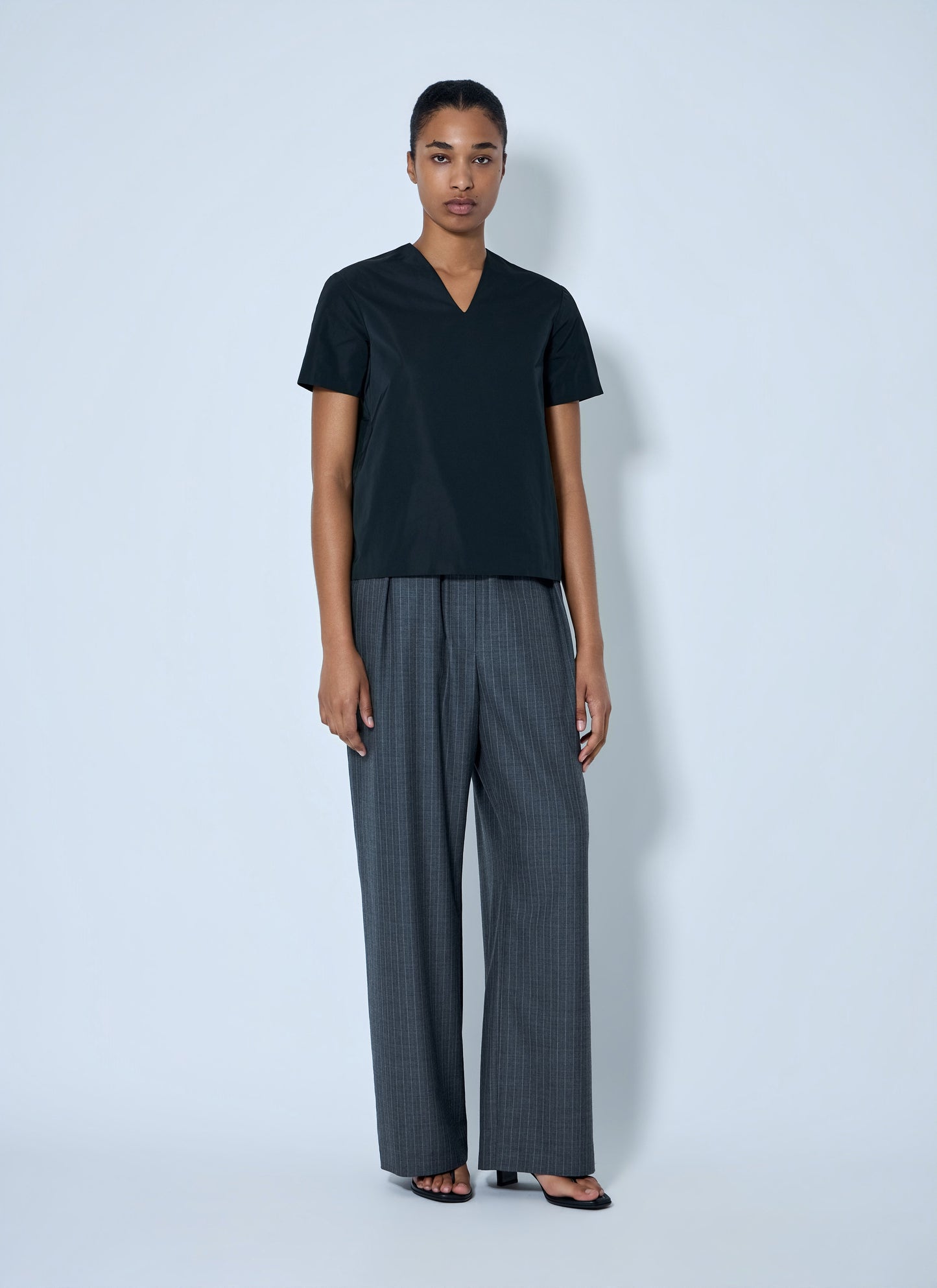 Jil Sander Women Pinstripe Wide-Leg Trousers