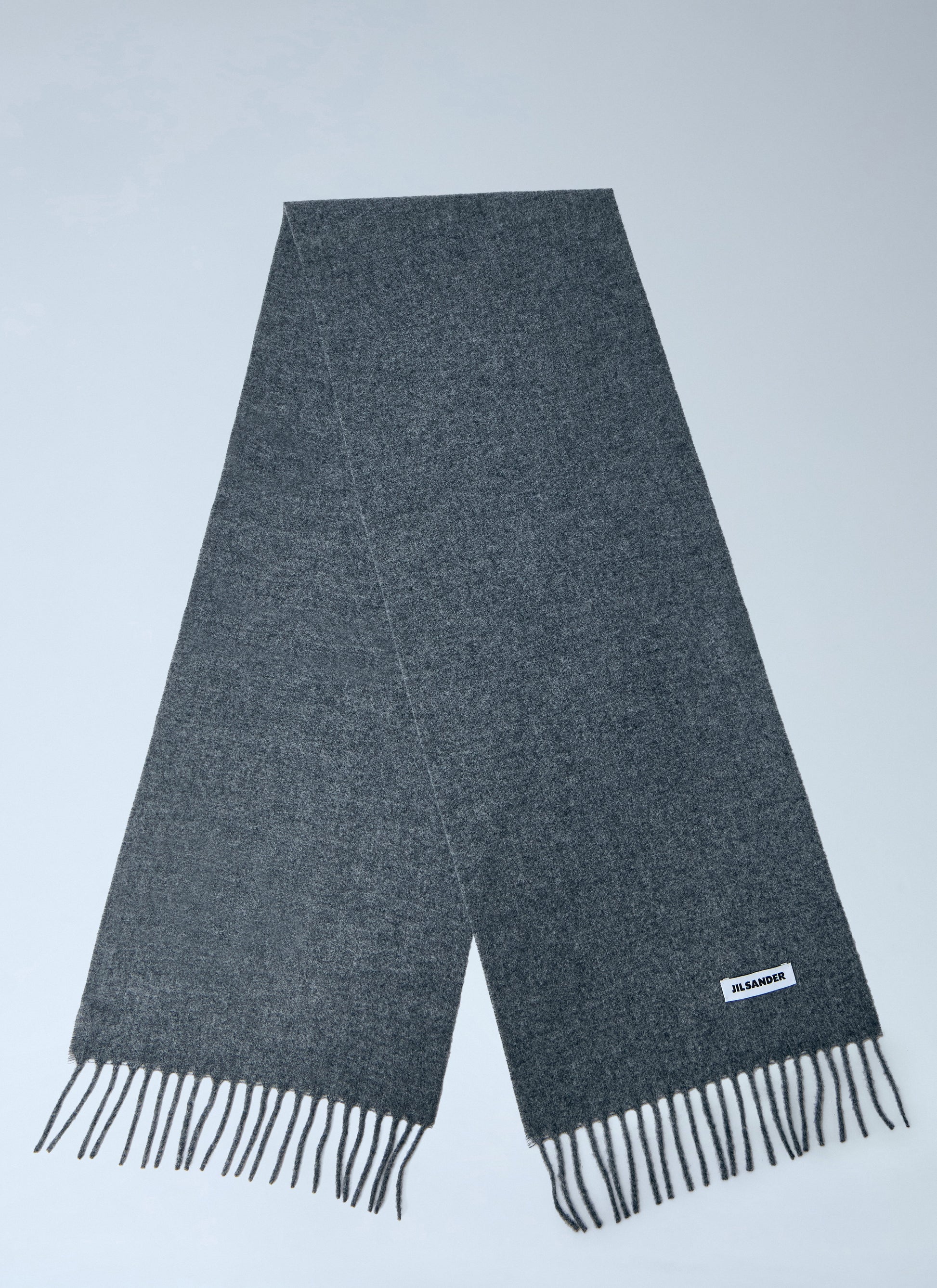Jil Sander Women Fringed Wool Scarf JIL SANDER