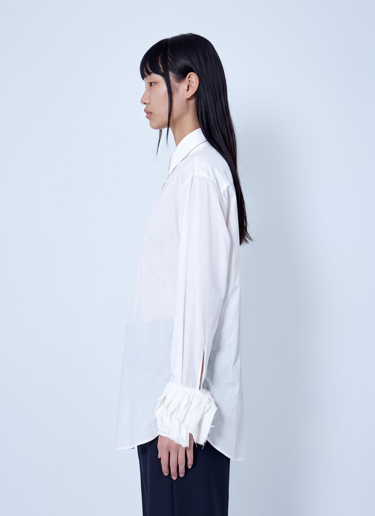 Jil Sander Women Cotton Shirt With Decoratively Finished Cuffs JIL SANDER