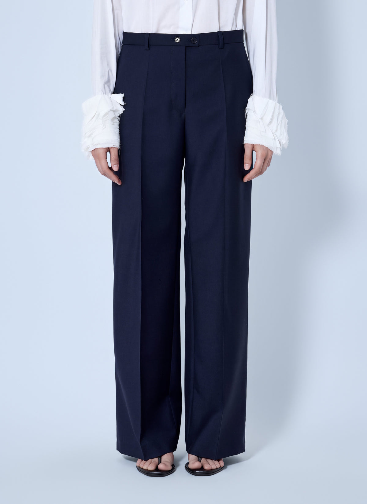 Jil Sander Women Wide-Leg Tailored Trousers JIL SANDER