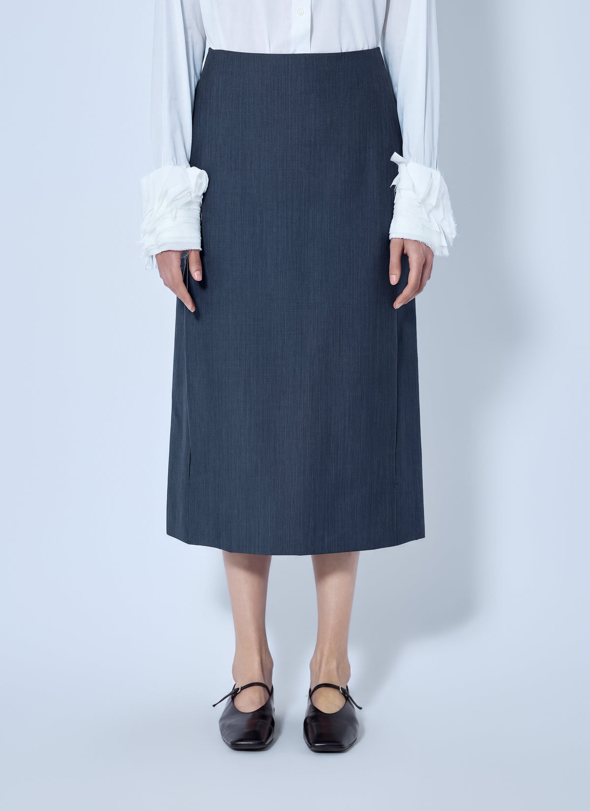 Jil Sander Women Midi Skirt With Front Pleats JIL SANDER
