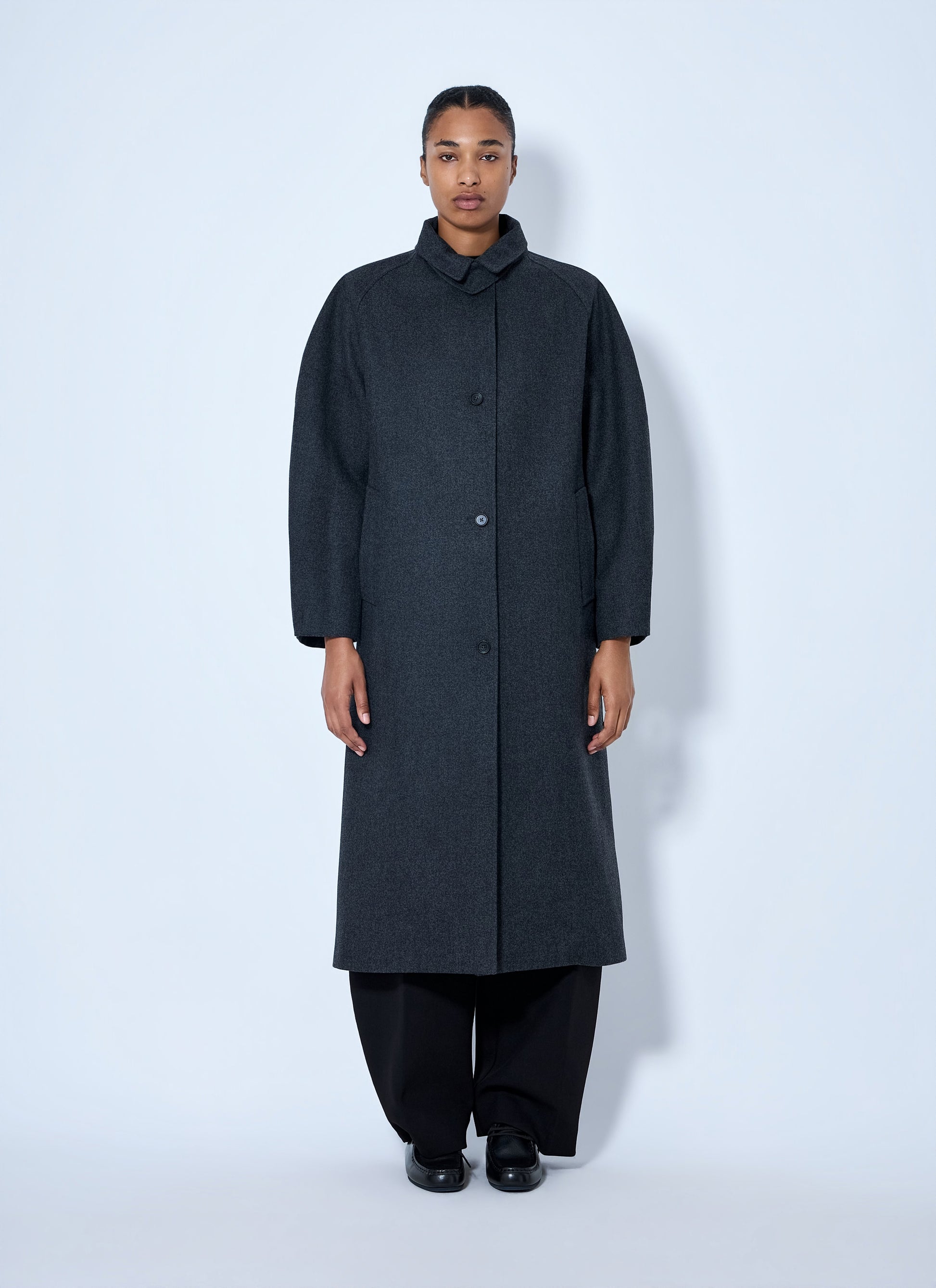 Jil Sander Women Single-Breasted Wool Coat JIL SANDER