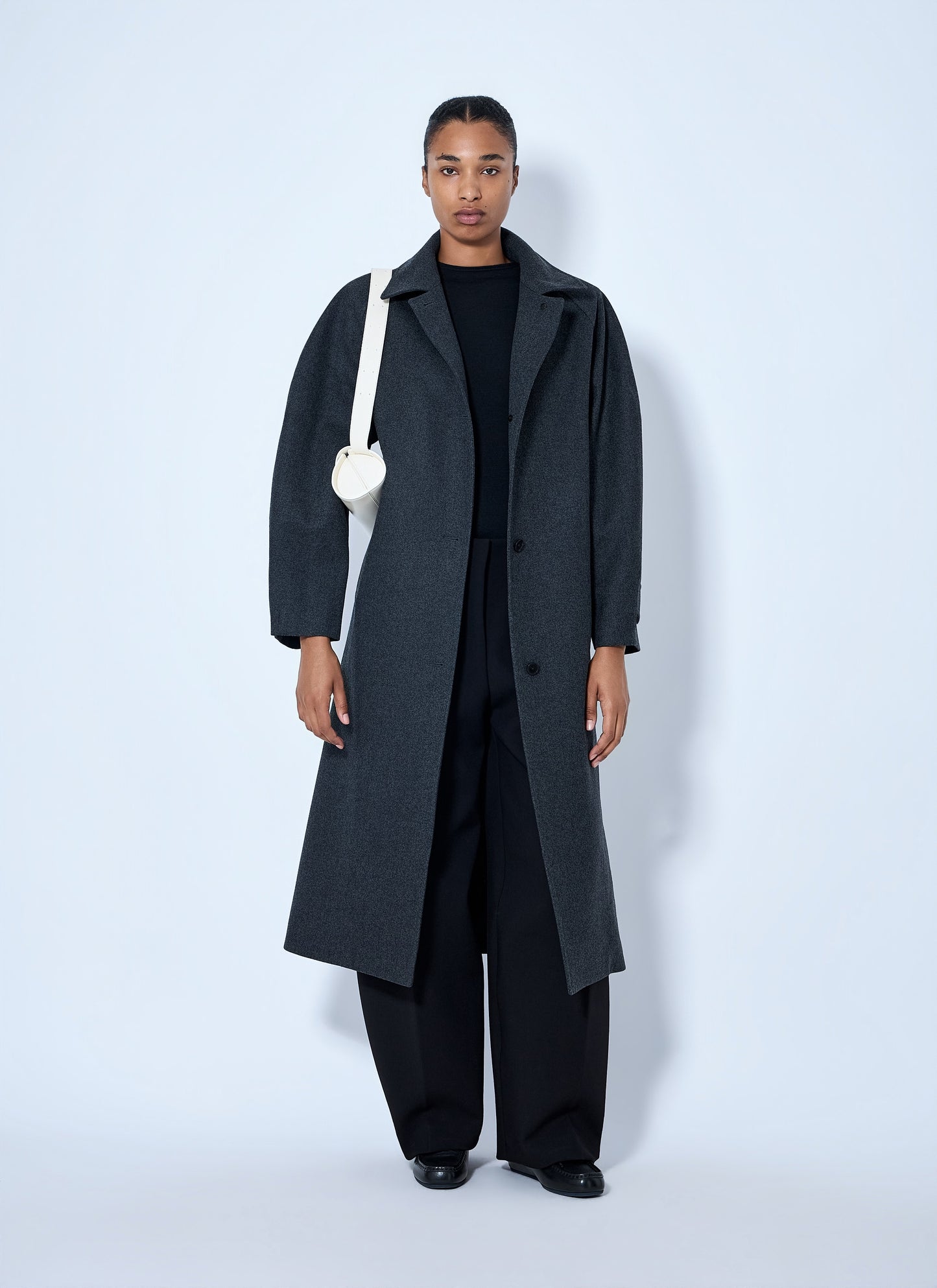 Jil Sander Women Single-Breasted Wool Coat JIL SANDER