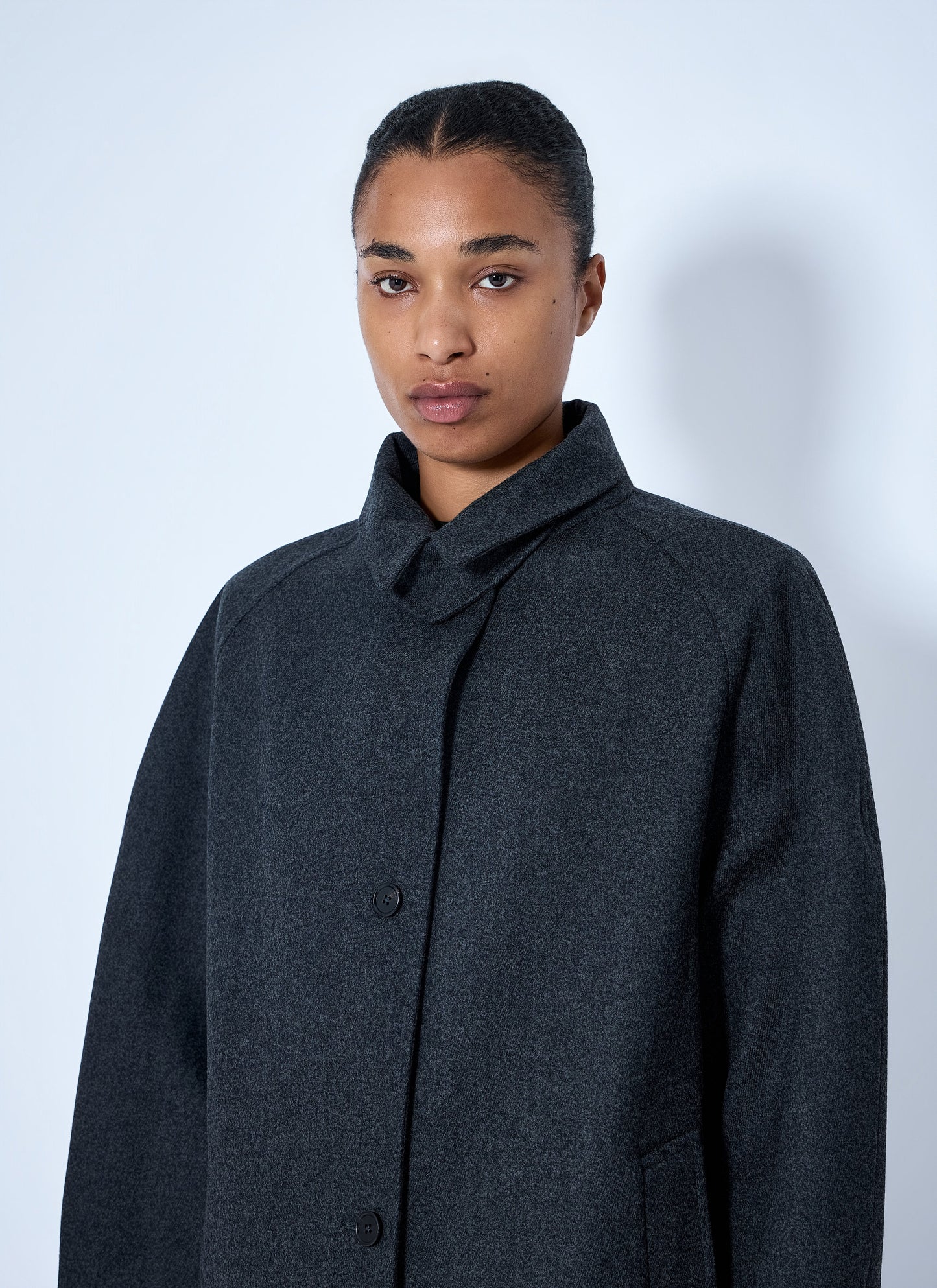 Jil Sander Women Single-Breasted Wool Coat JIL SANDER