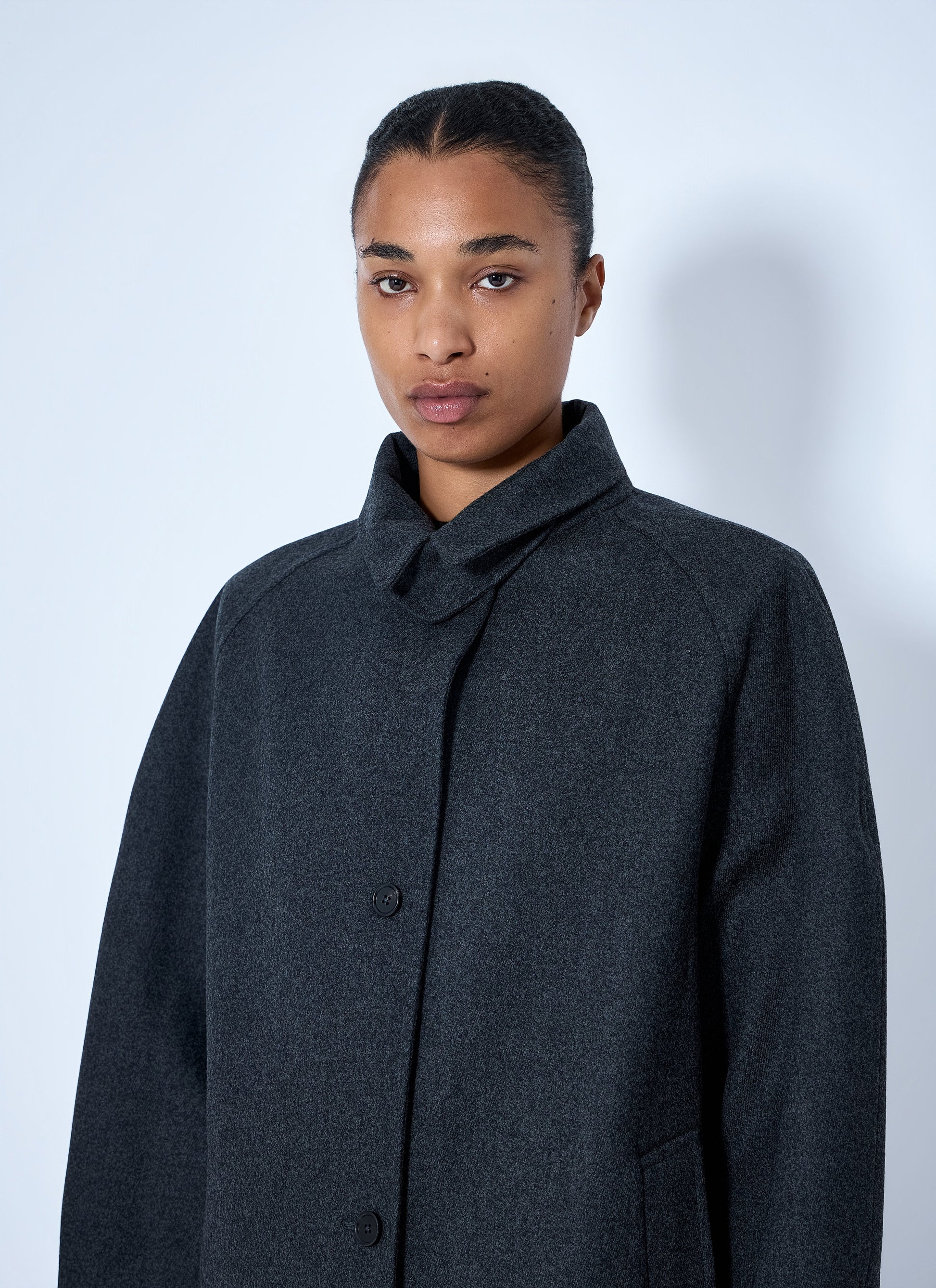 Jil Sander Women Single-Breasted Wool Coat JIL SANDER