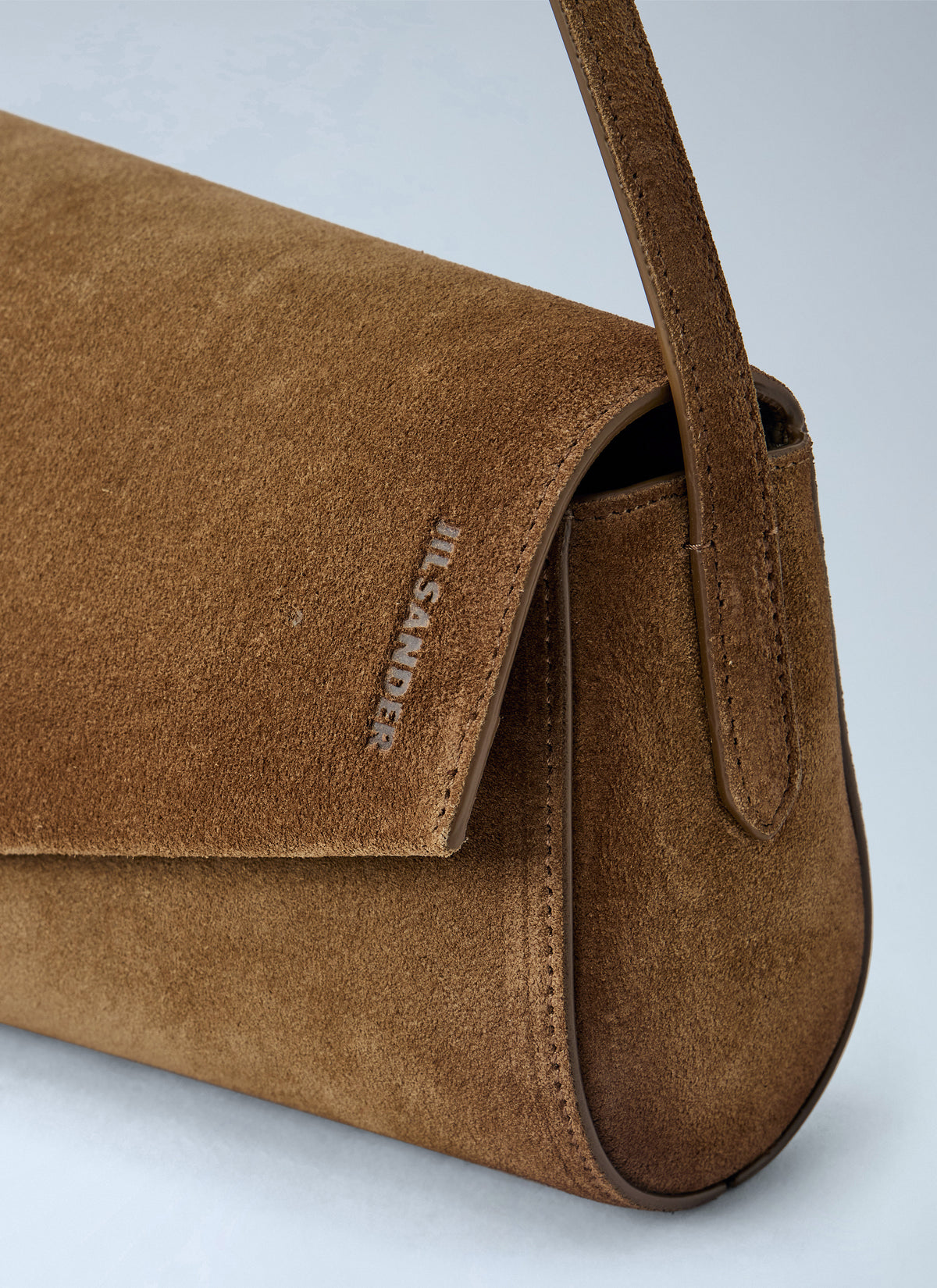 Jil Sander Women Kante Suede Shoulder Bag JIL SANDER