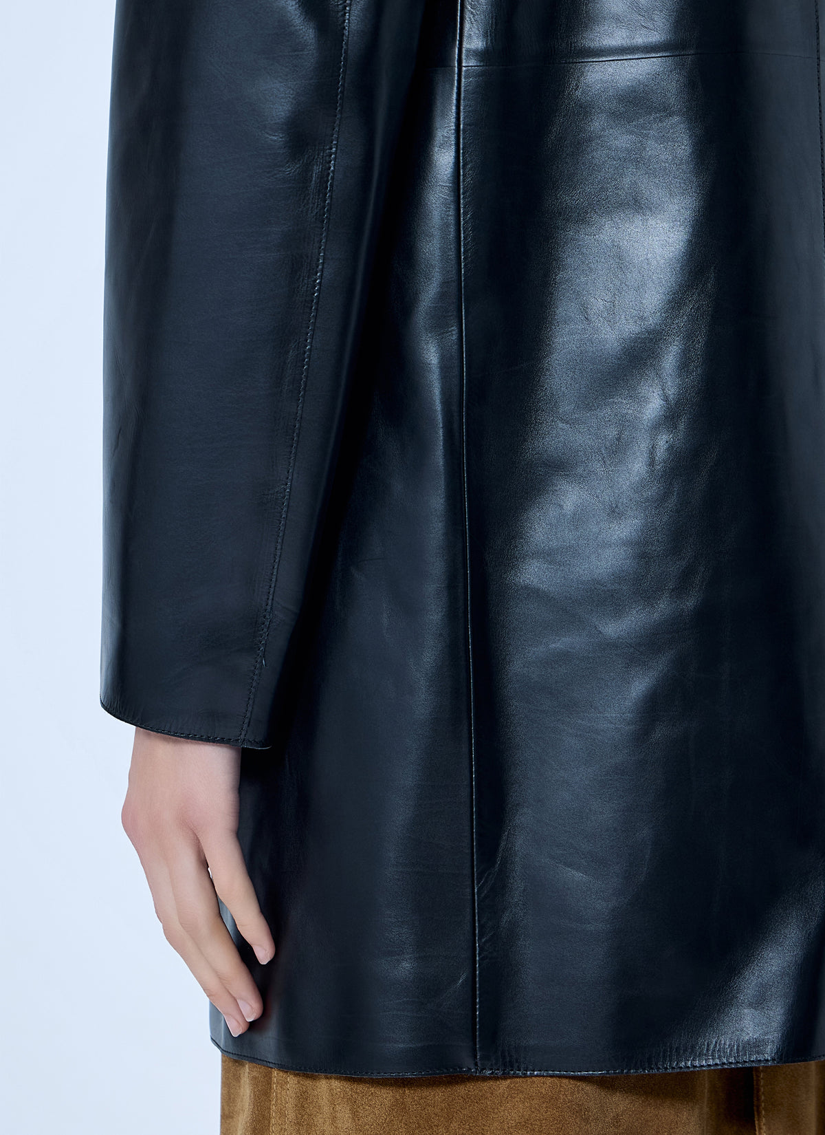 Jil Sander Women Single-Breasted Leather Blazer JIL SANDER