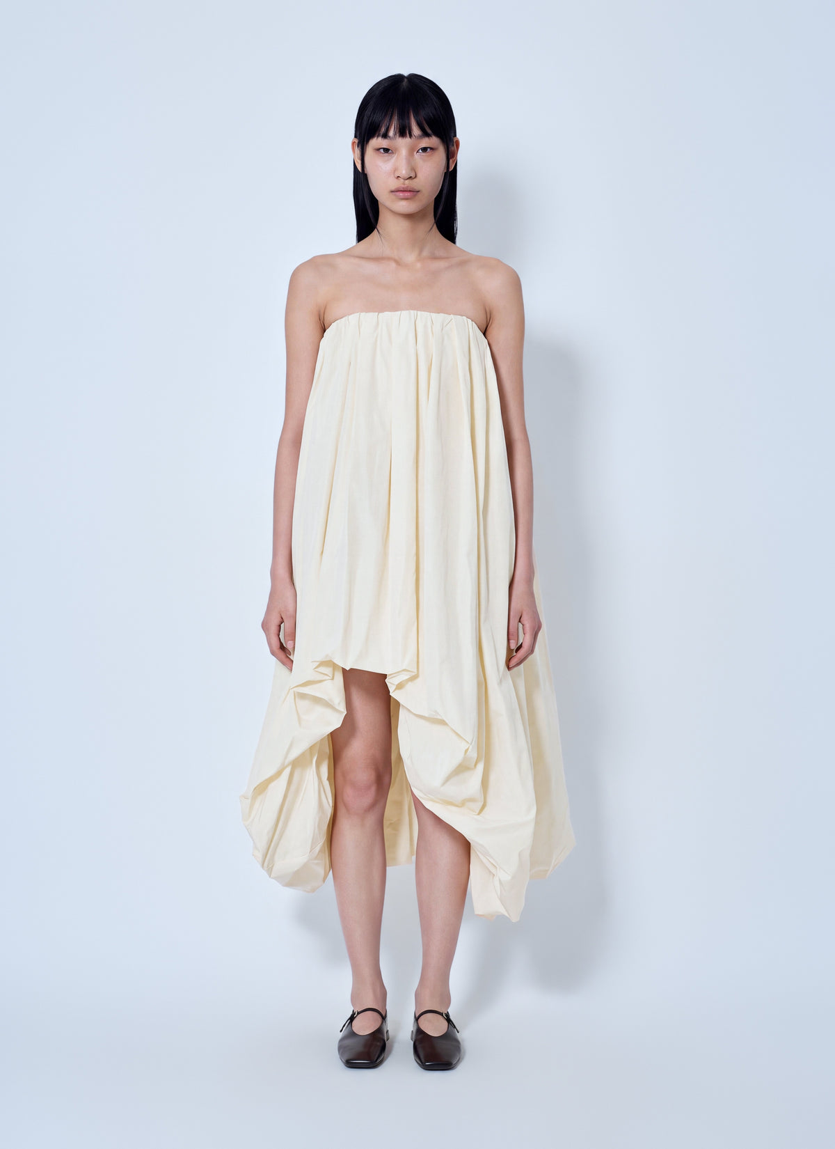 Jil Sander Women Strapless Draped Dress JIL SANDER