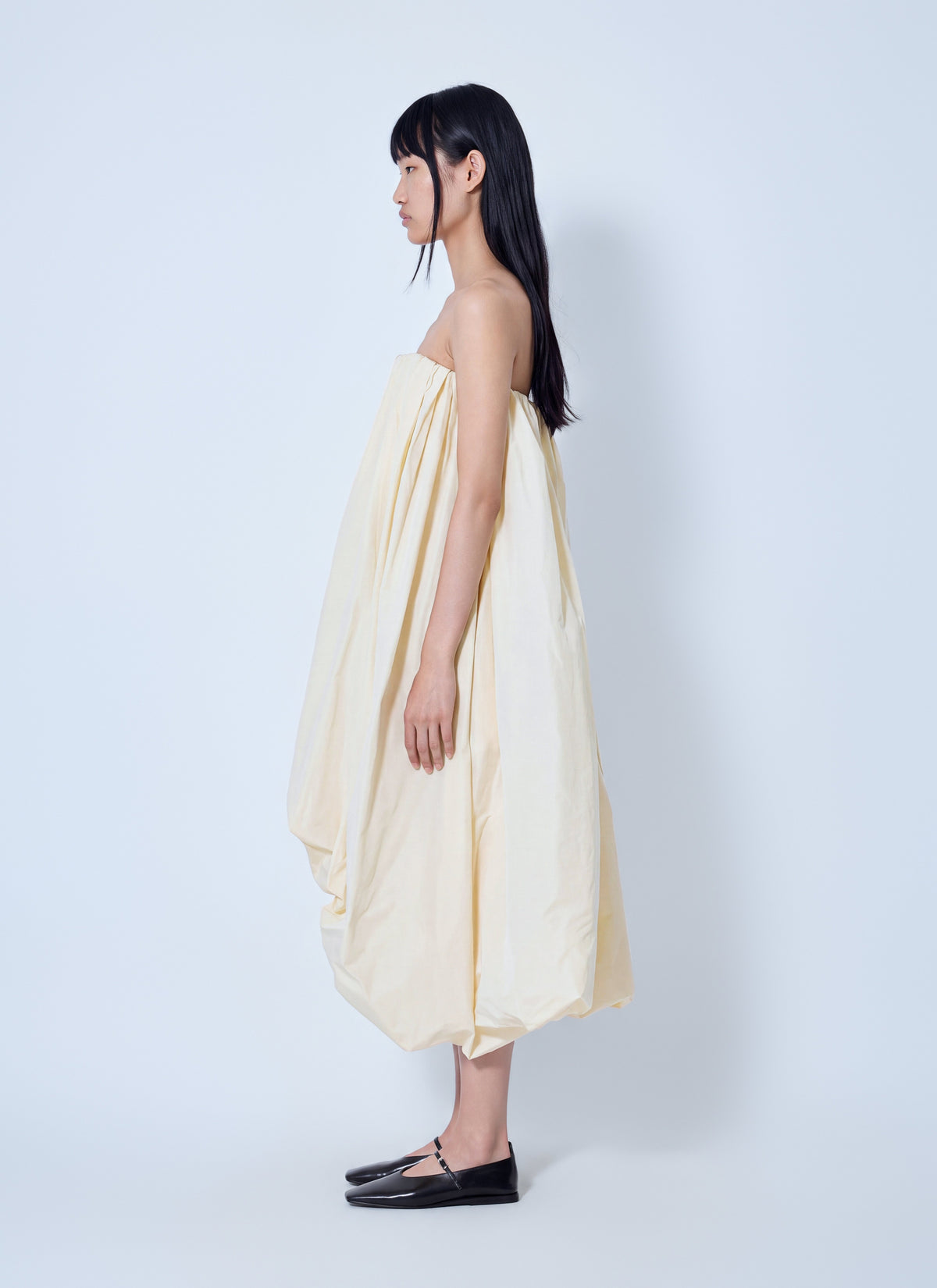Jil Sander Women Strapless Draped Dress JIL SANDER