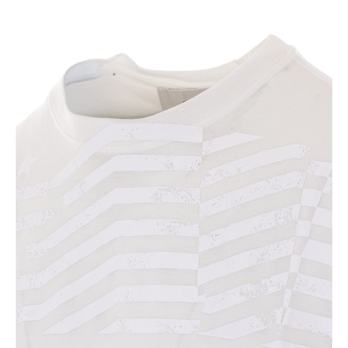 Golden Goose Men Journey T-Shirt With Flag Print GOLDEN GOOSE