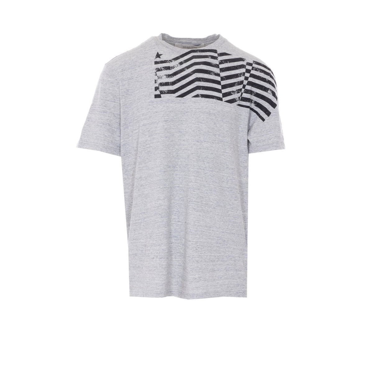 Golden Goose Men Journey T-Shirt With Flag Print GOLDEN GOOSE