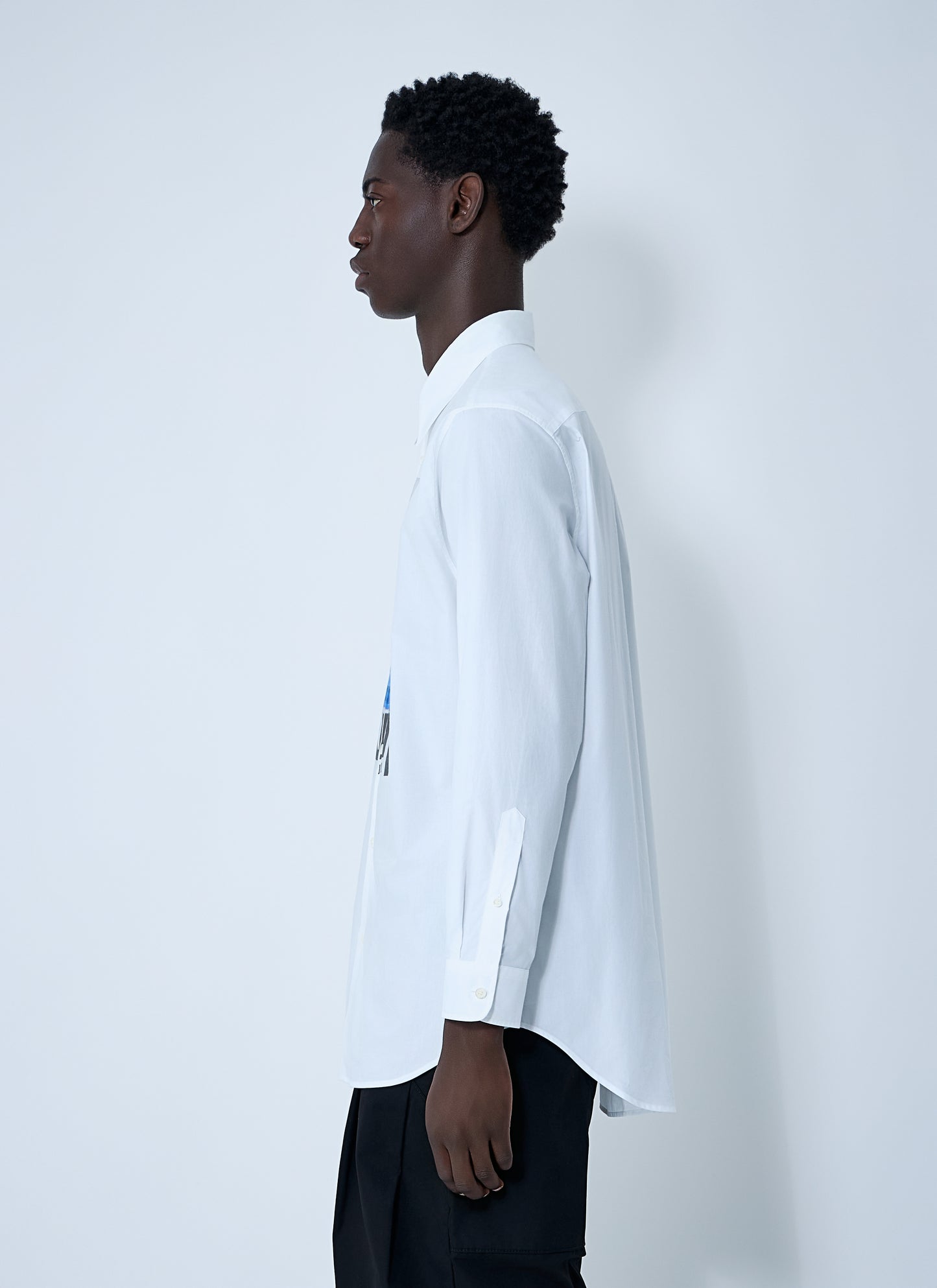 Jean Paul Gaultier Men Logo Print Button-Down Shirt JEAN PAUL GAULTIER