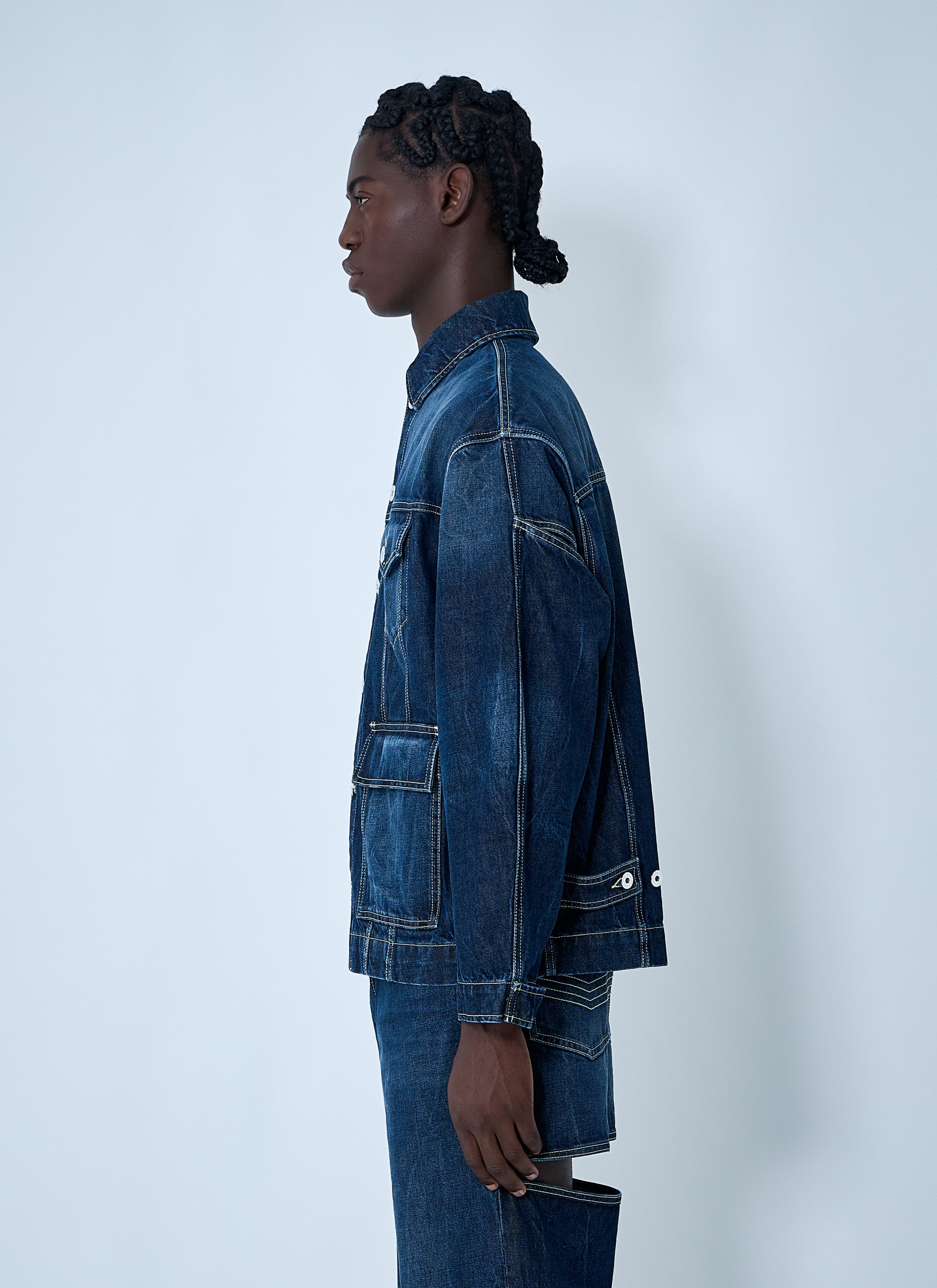 Jean Paul Gaultier Men Cut.Out Denim Jacket JEAN PAUL GAULTIER