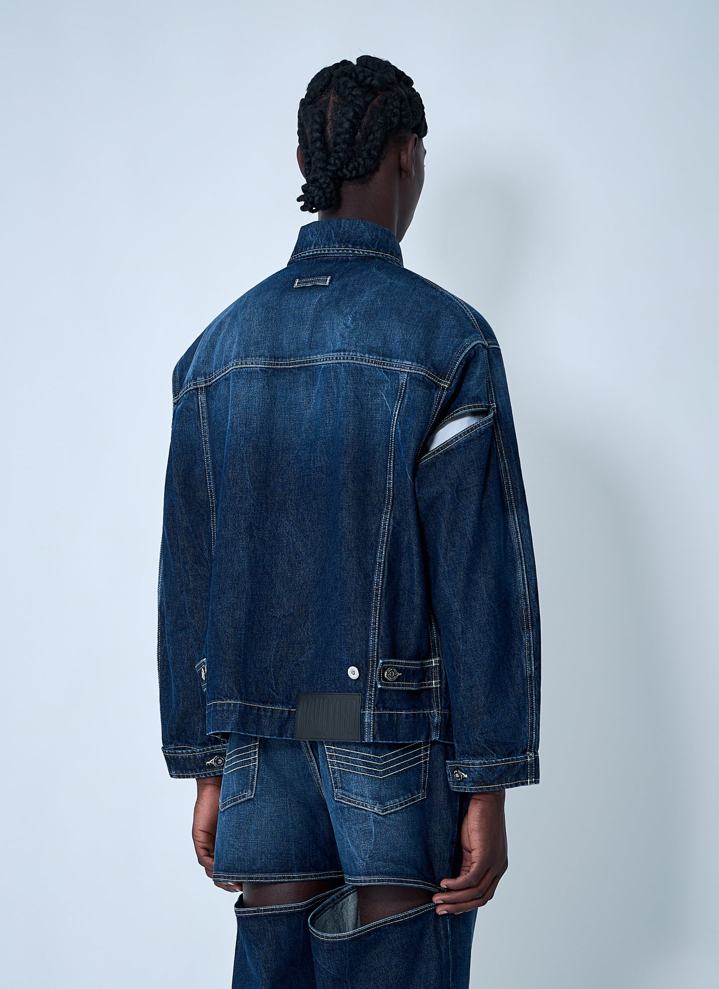Jean Paul Gaultier Men Cut.Out Denim Jacket JEAN PAUL GAULTIER