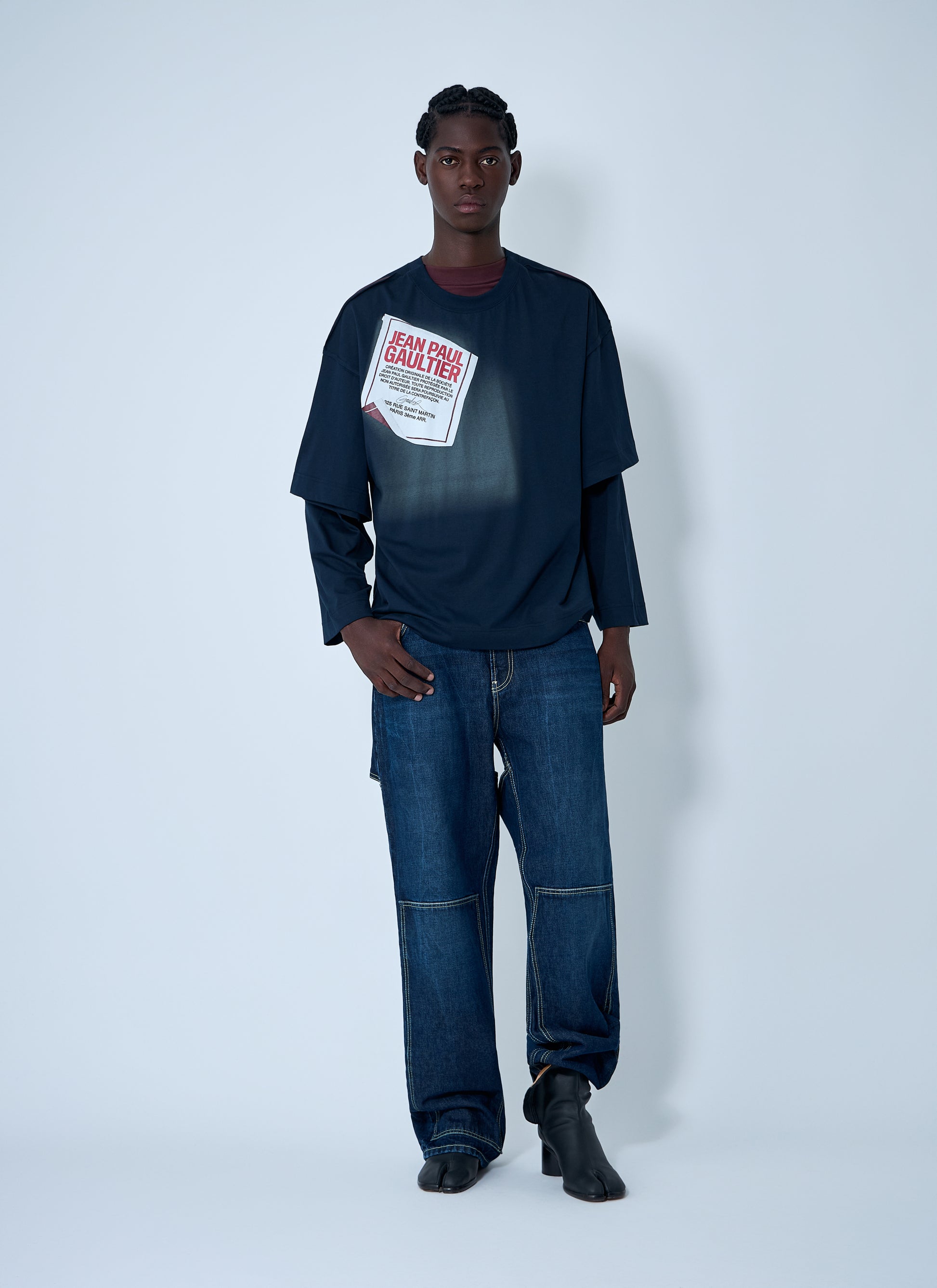 Jean Paul Gaultier Men Cut-Out Jeans JEAN PAUL GAULTIER