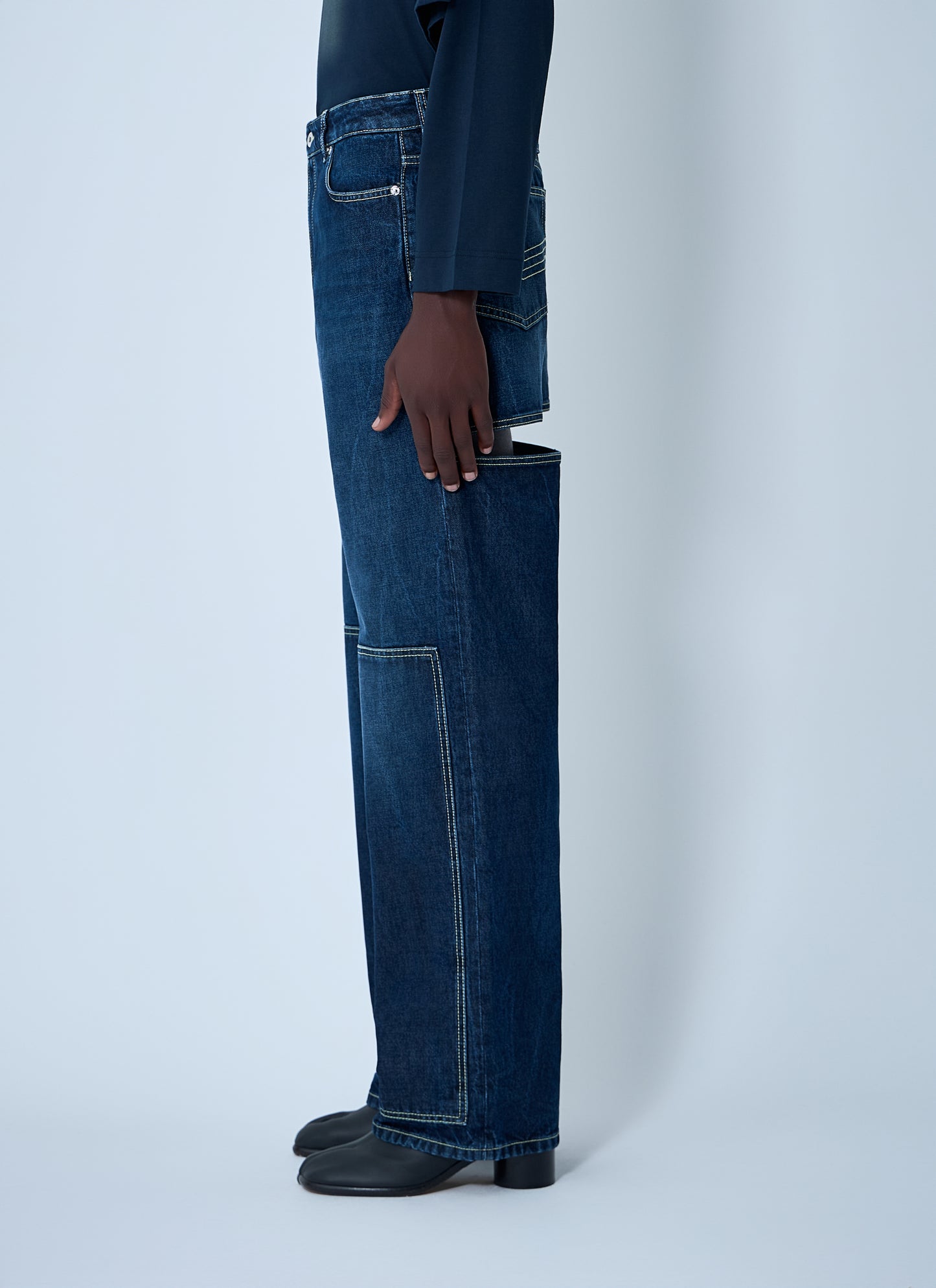 Jean Paul Gaultier Men Cut-Out Jeans JEAN PAUL GAULTIER