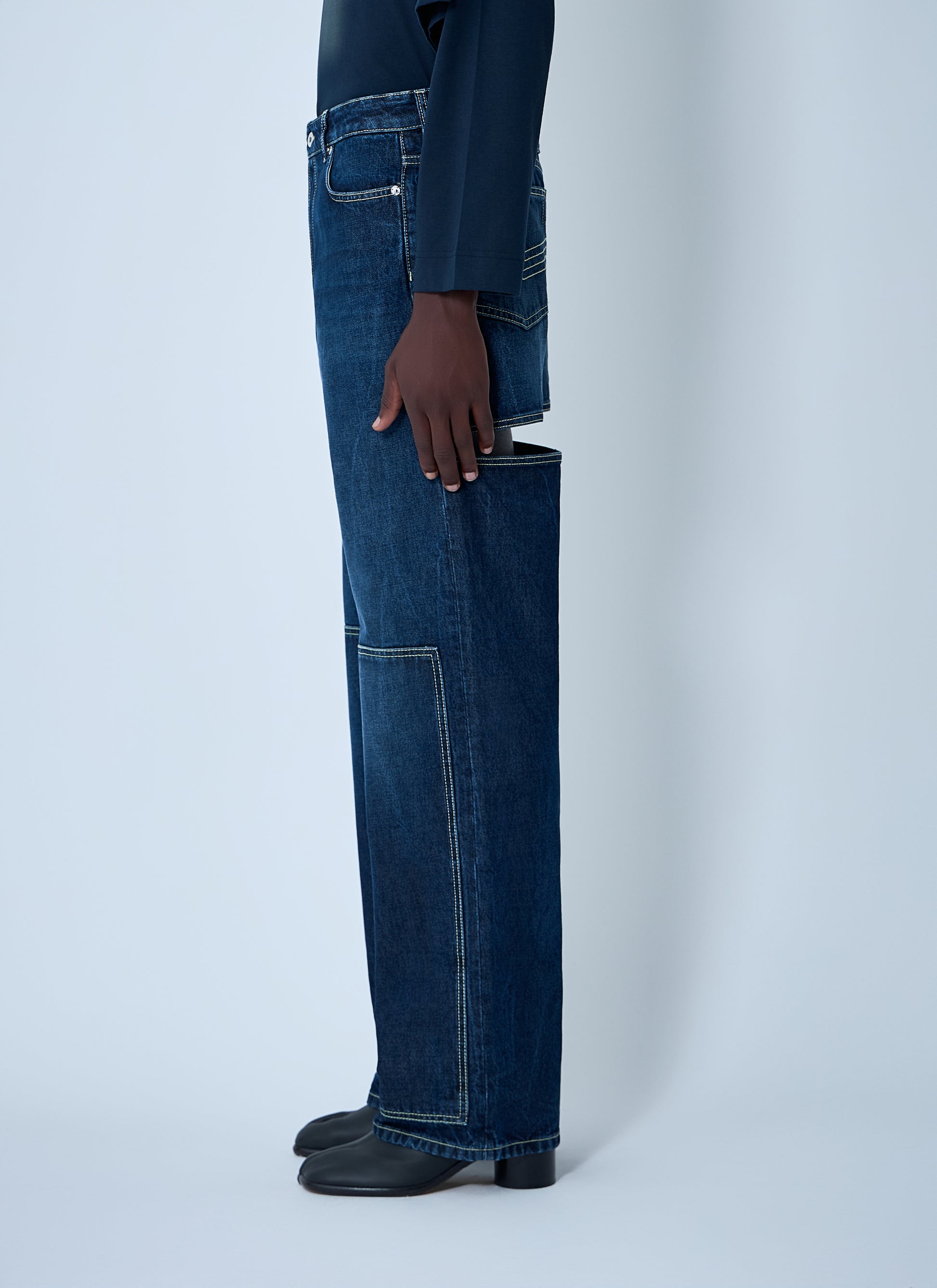 Jean Paul Gaultier Men Cut-Out Jeans JEAN PAUL GAULTIER