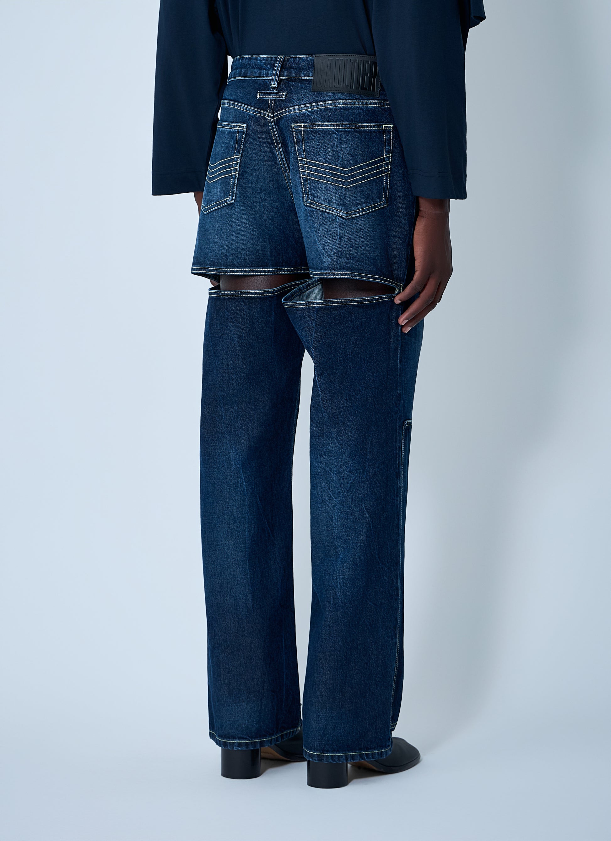 Jean Paul Gaultier Men Cut-Out Jeans JEAN PAUL GAULTIER