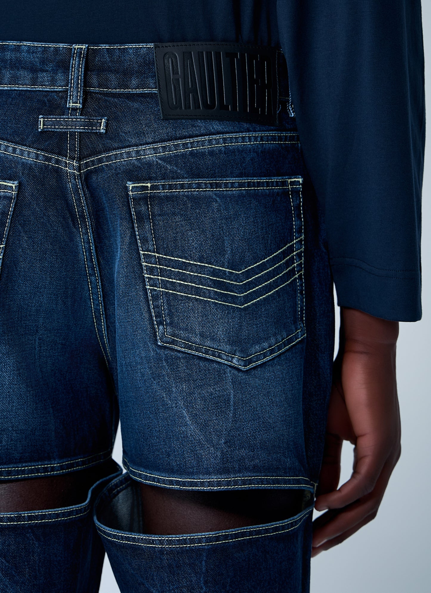 Jean Paul Gaultier Men Cut-Out Jeans JEAN PAUL GAULTIER
