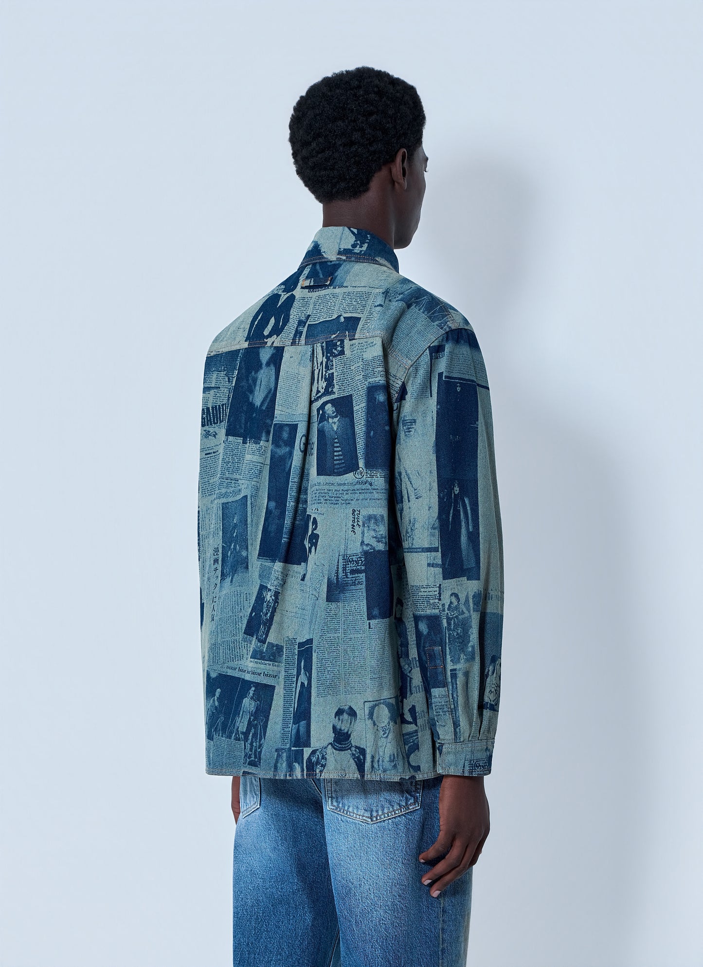Jean Paul Gaultier Men Printed Cotton Poplin Shirt JEAN PAUL GAULTIER