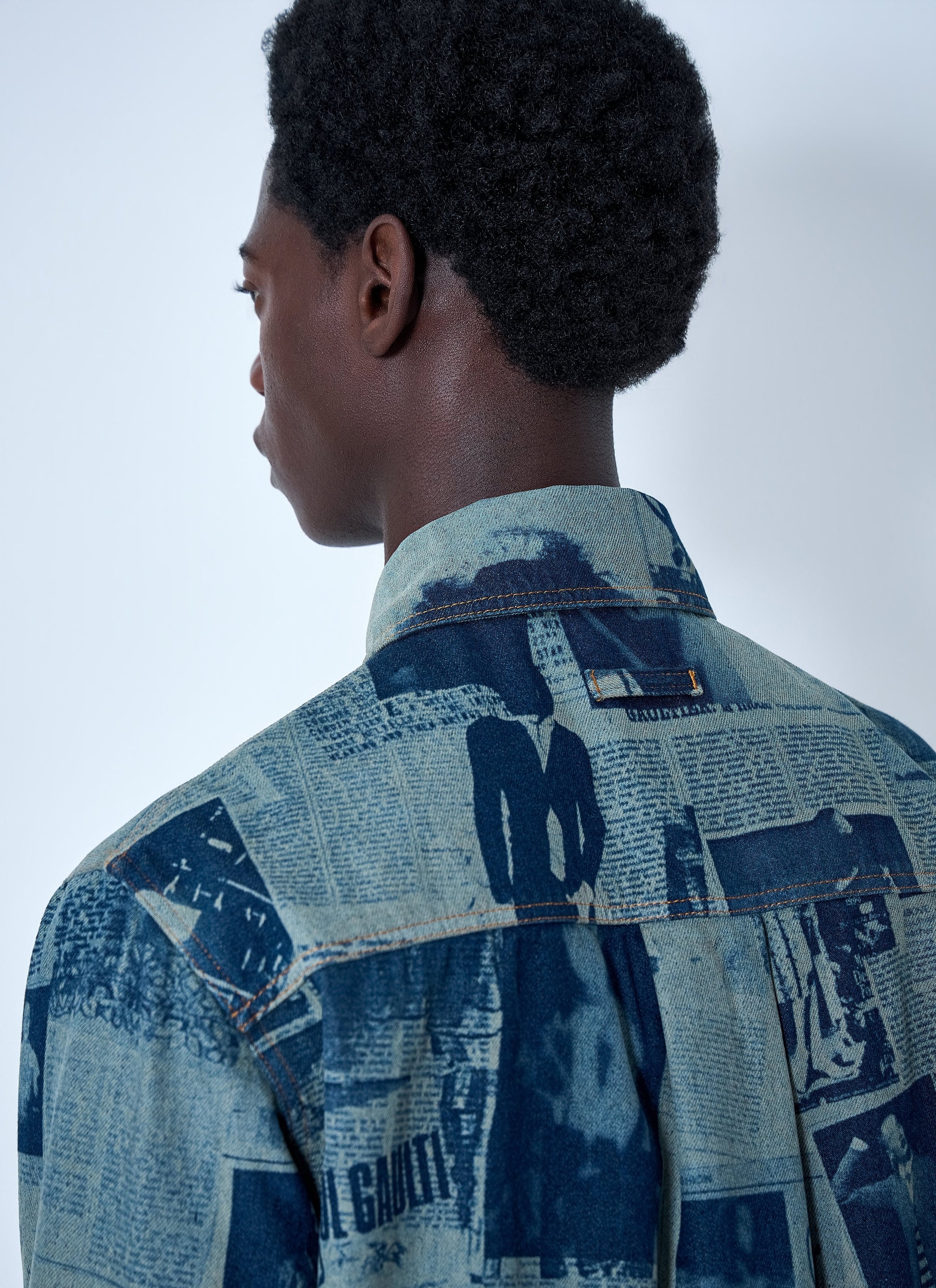 Jean Paul Gaultier Men Printed Cotton Poplin Shirt JEAN PAUL GAULTIER