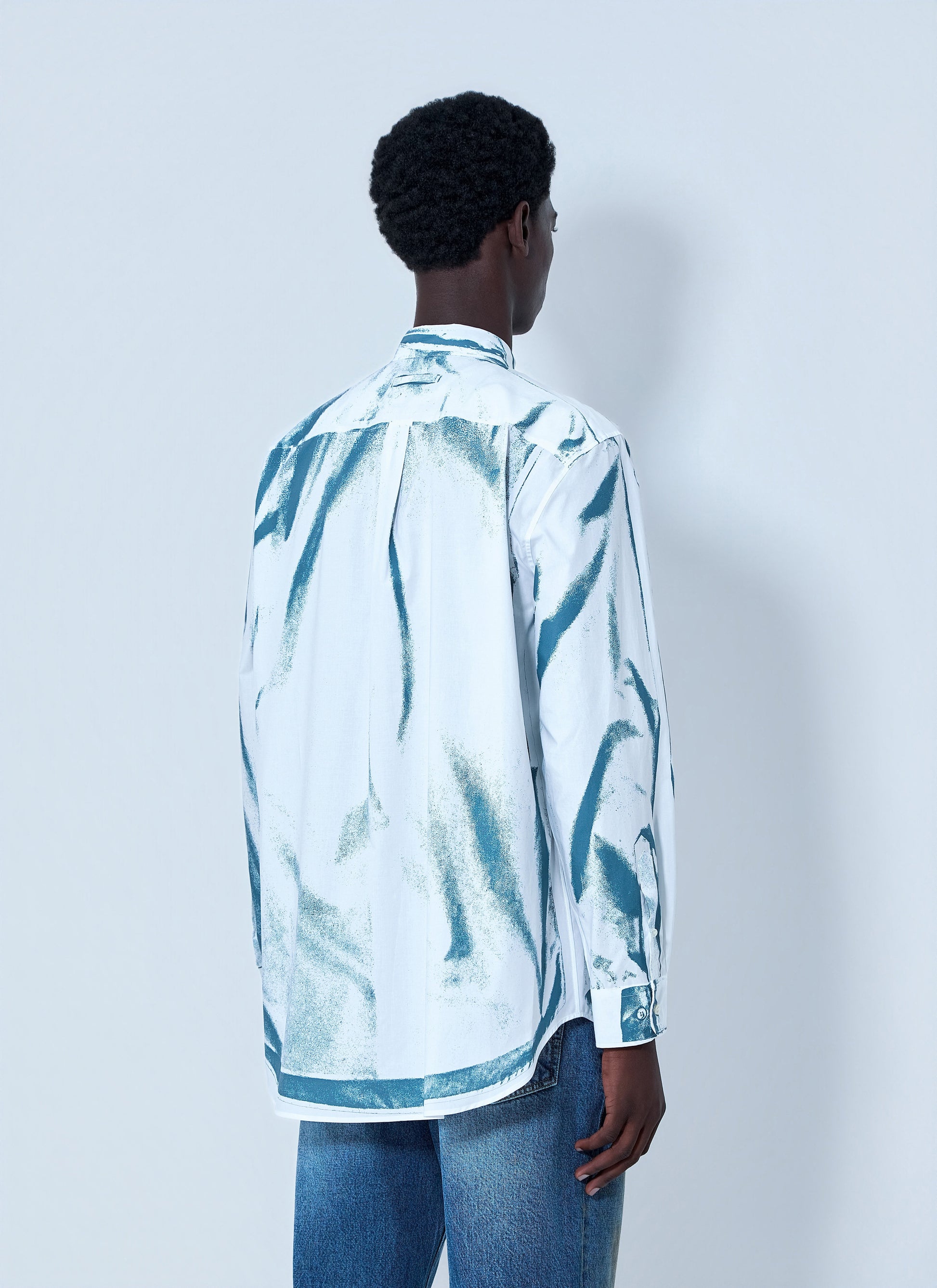 Jean Paul Gaultier Men Abstract Print Button-Down Shirt JEAN PAUL GAULTIER
