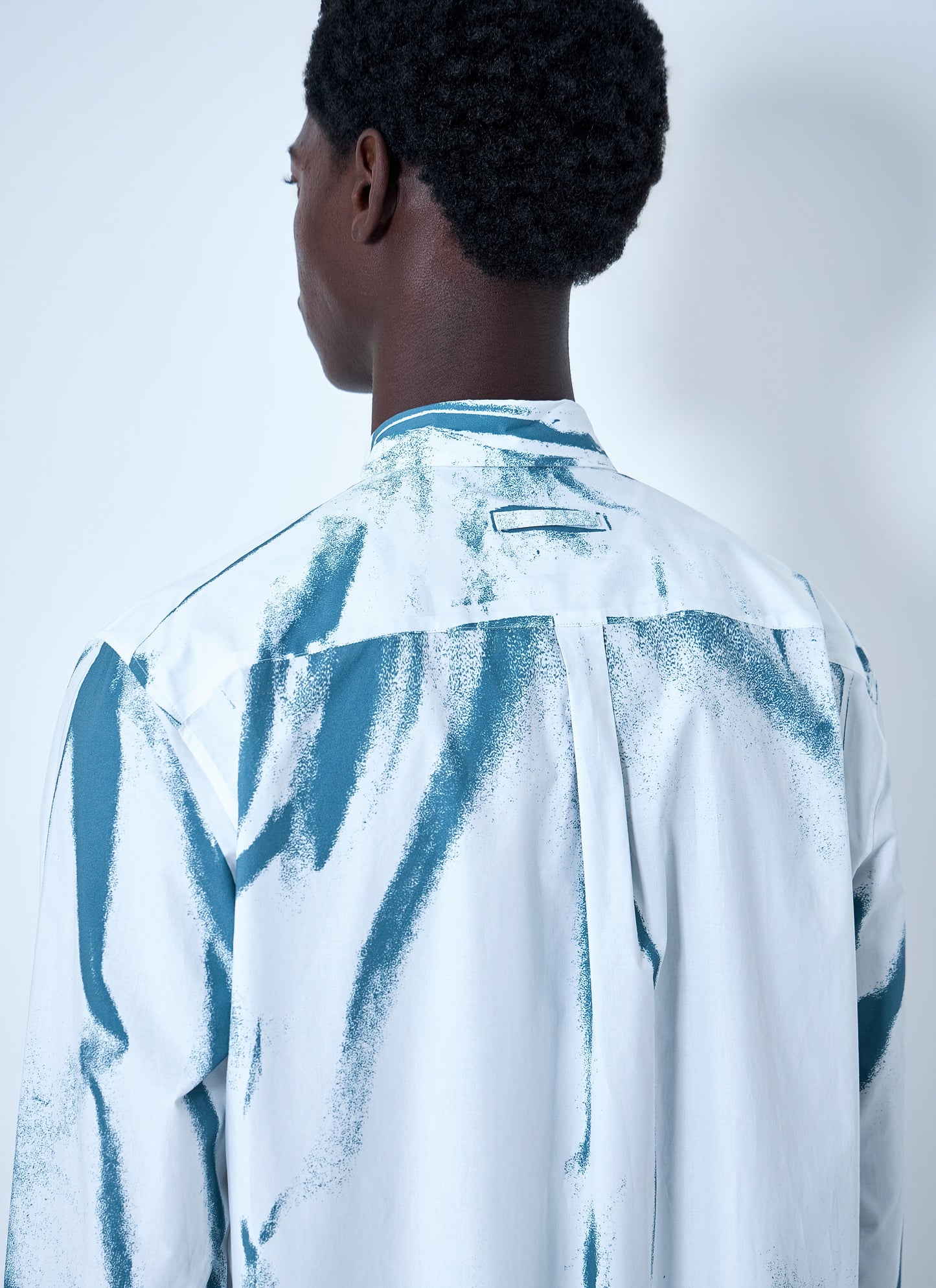 Jean Paul Gaultier Men Abstract Print Button-Down Shirt JEAN PAUL GAULTIER