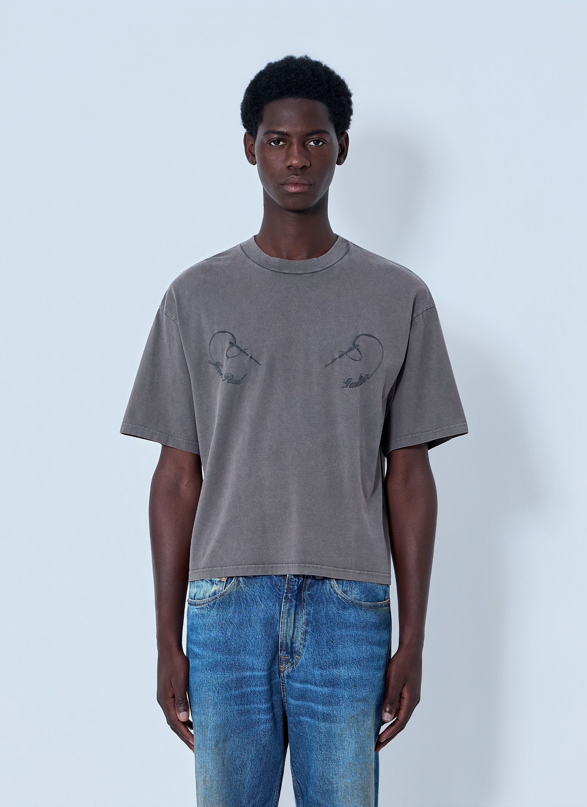 Jean Paul Gaultier Men Printed Cotton Jersey T-Shirt JEAN PAUL GAULTIER
