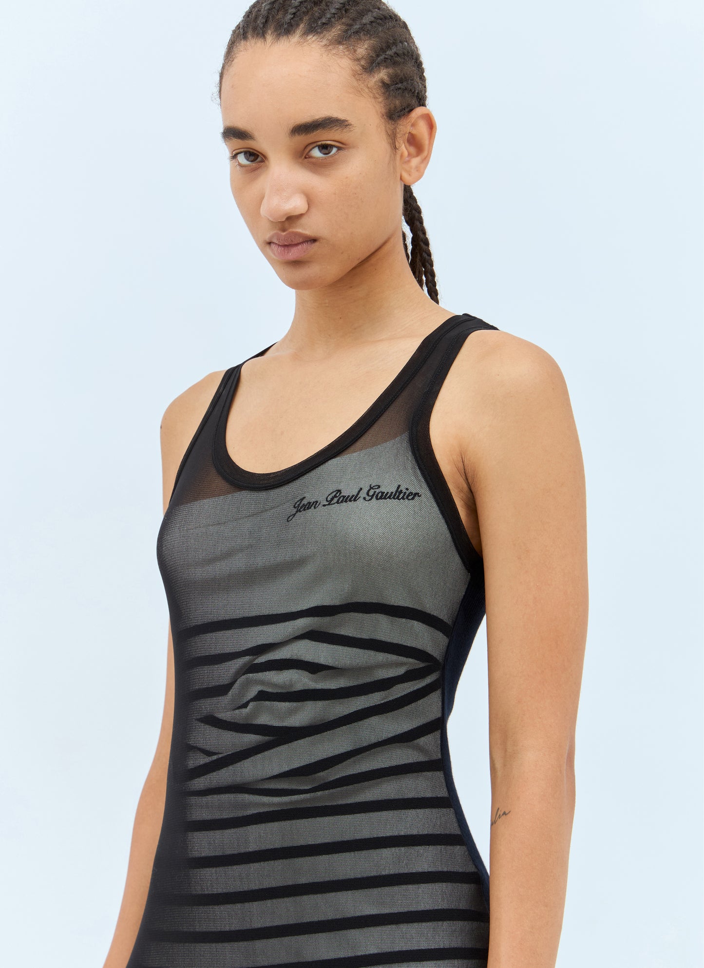 Jean Paul Gaultier Women Ribbed Mariniere Maxi Dress JEAN PAUL GAULTIER