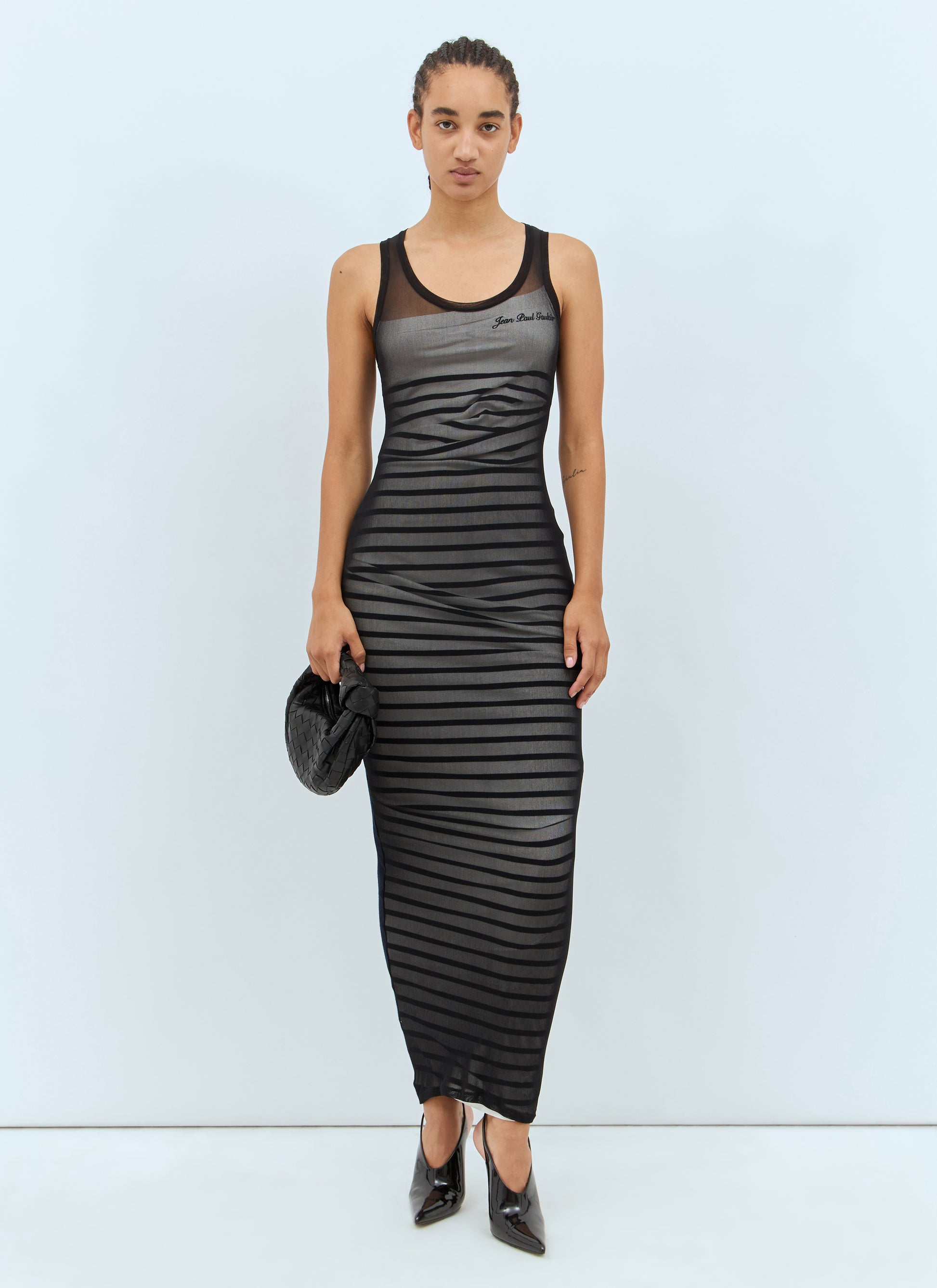 Jean Paul Gaultier Women Ribbed Mariniere Maxi Dress JEAN PAUL GAULTIER