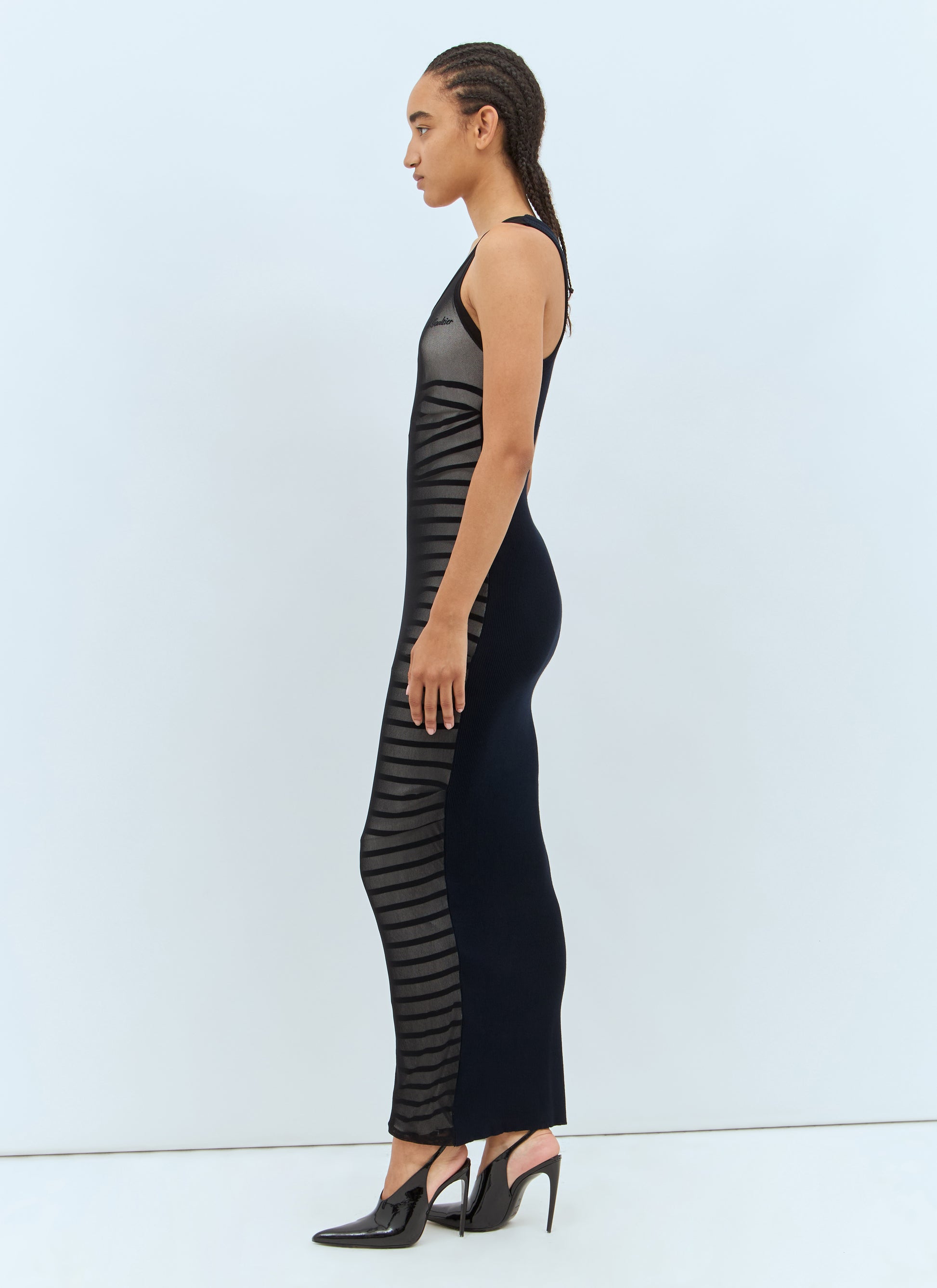 Jean Paul Gaultier Women Ribbed Mariniere Maxi Dress JEAN PAUL GAULTIER