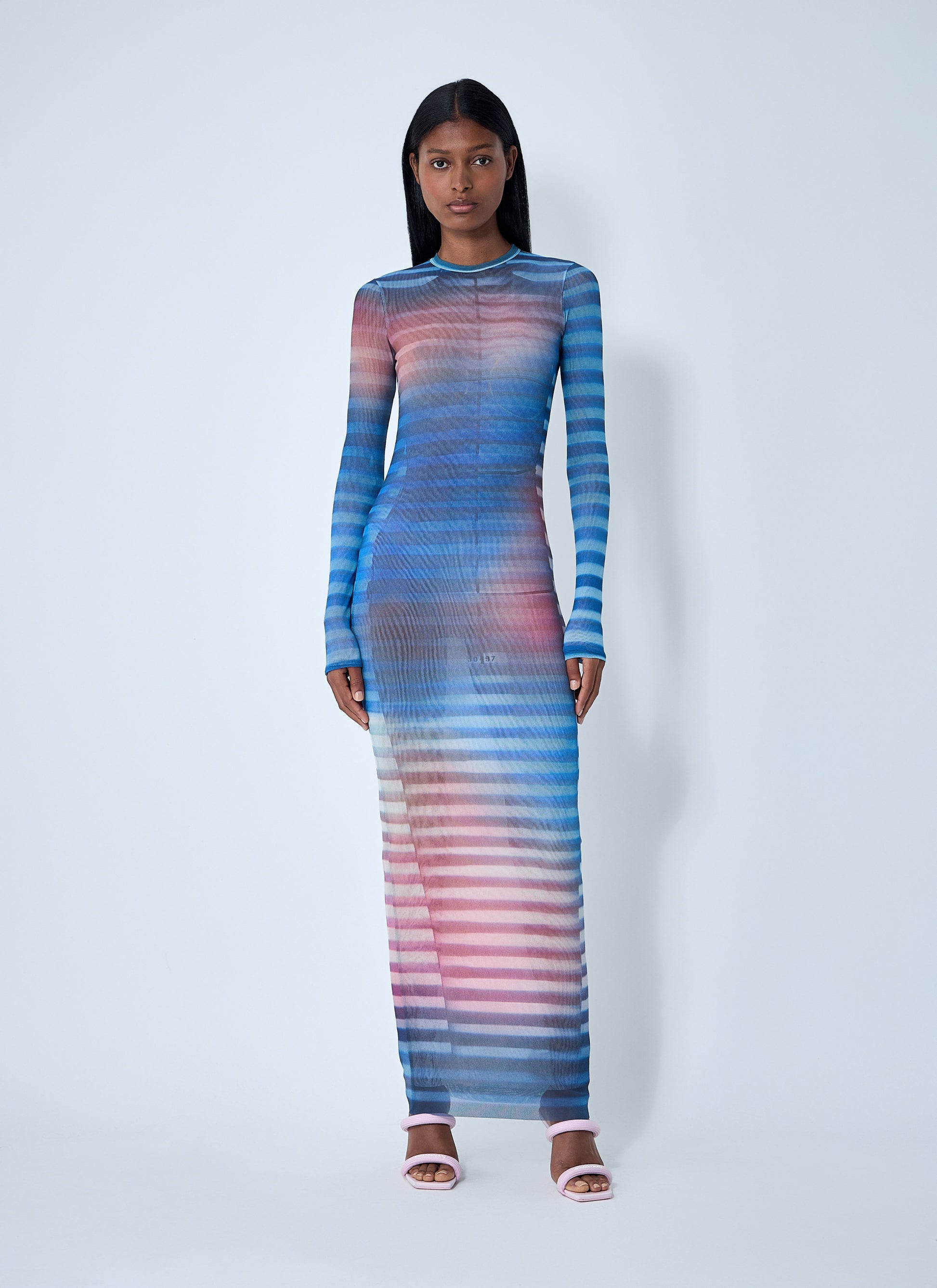 Jean Paul Gaultier Women Air Mesh Maxi Dress JEAN PAUL GAULTIER