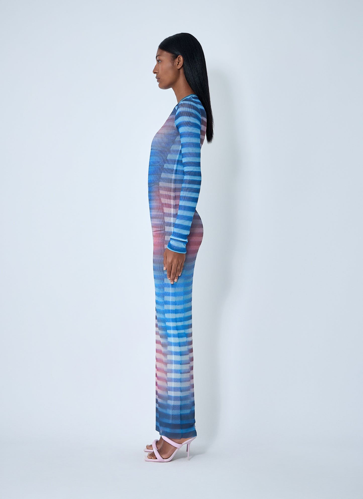 Jean Paul Gaultier Women Air Mesh Maxi Dress JEAN PAUL GAULTIER
