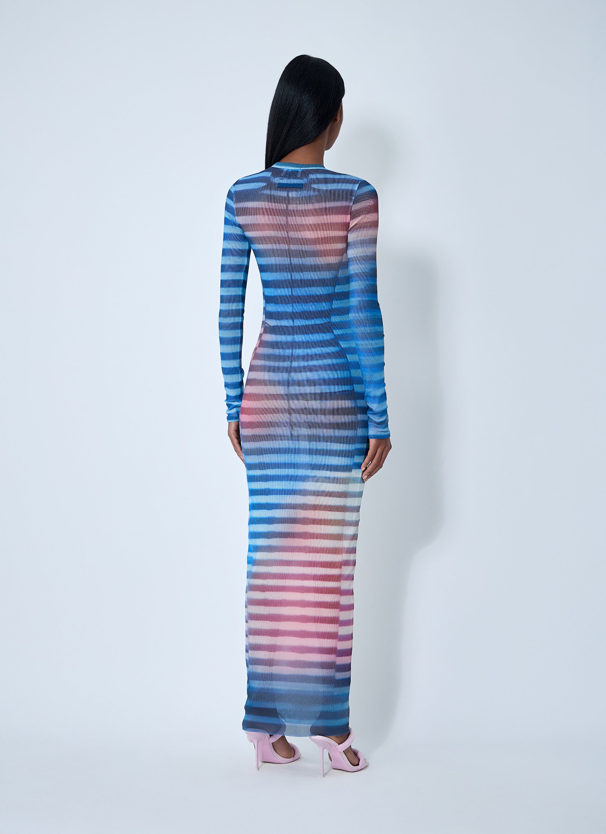 Jean Paul Gaultier Women Air Mesh Maxi Dress JEAN PAUL GAULTIER