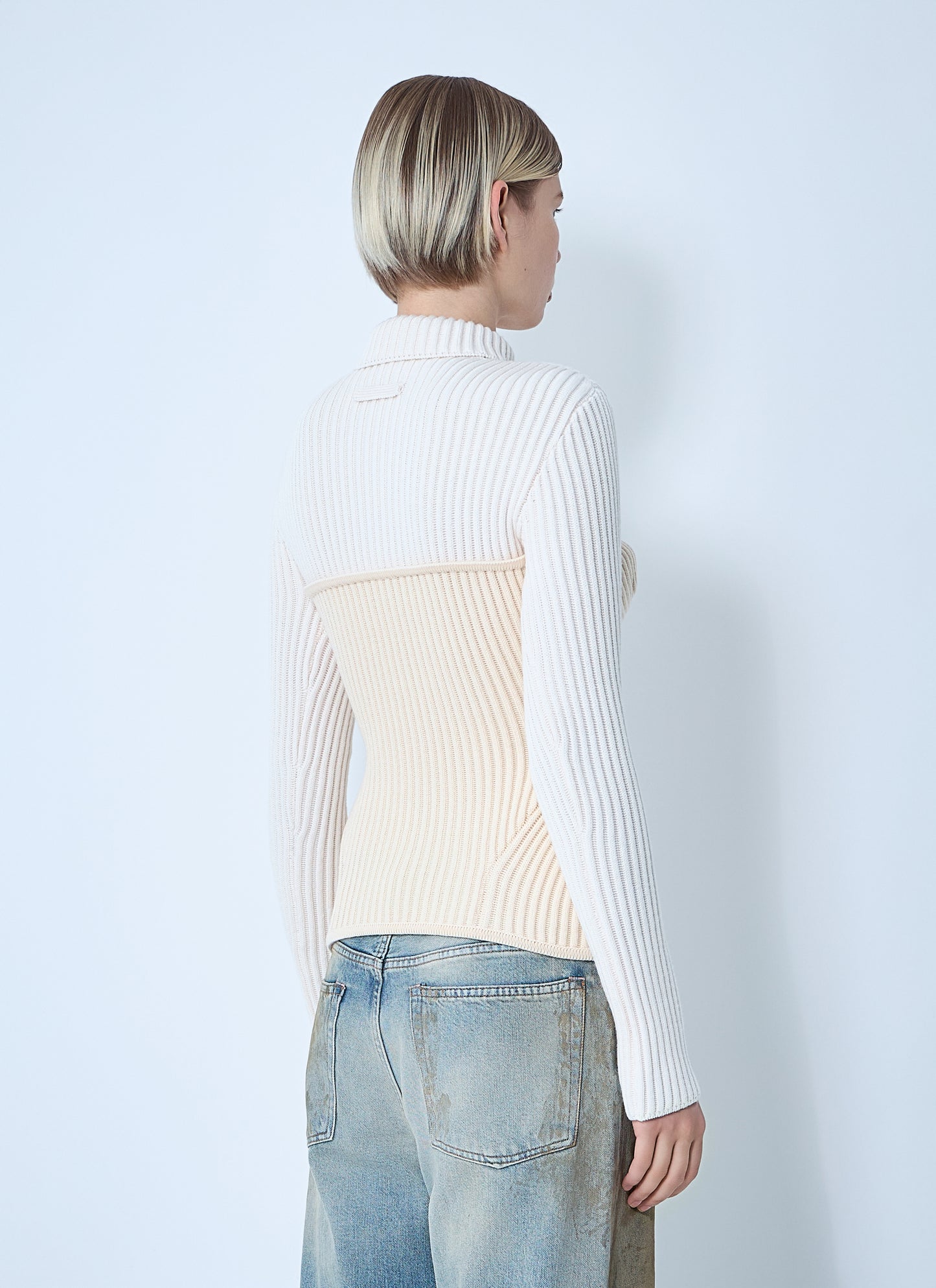 Jean Paul Gaultier Women Ribbed Wool Sweater JEAN PAUL GAULTIER