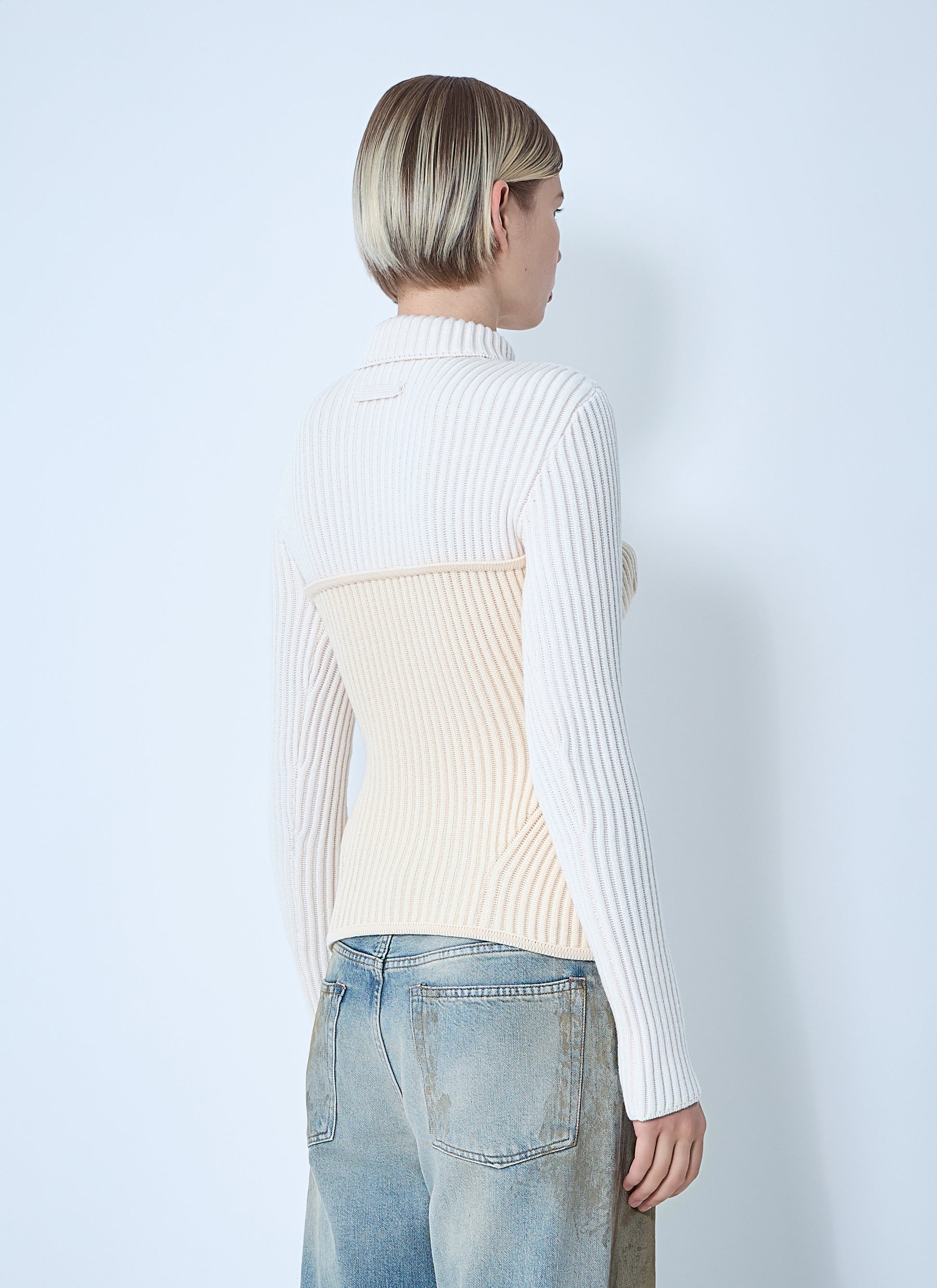Jean Paul Gaultier Women Ribbed Wool Sweater JEAN PAUL GAULTIER
