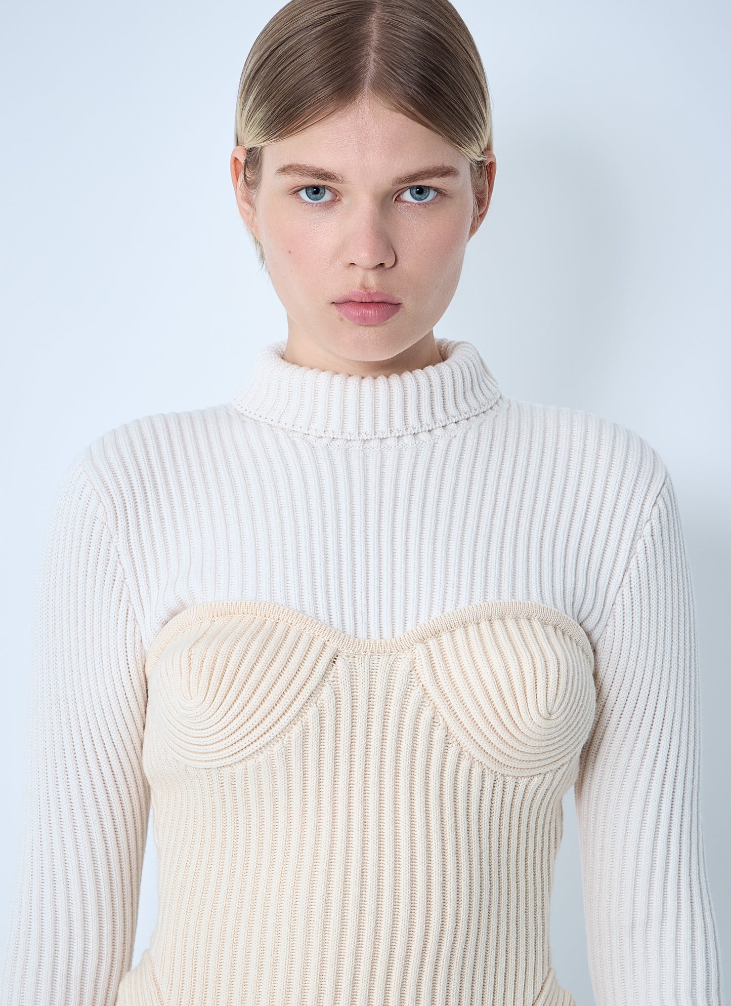 Jean Paul Gaultier Women Ribbed Wool Sweater JEAN PAUL GAULTIER